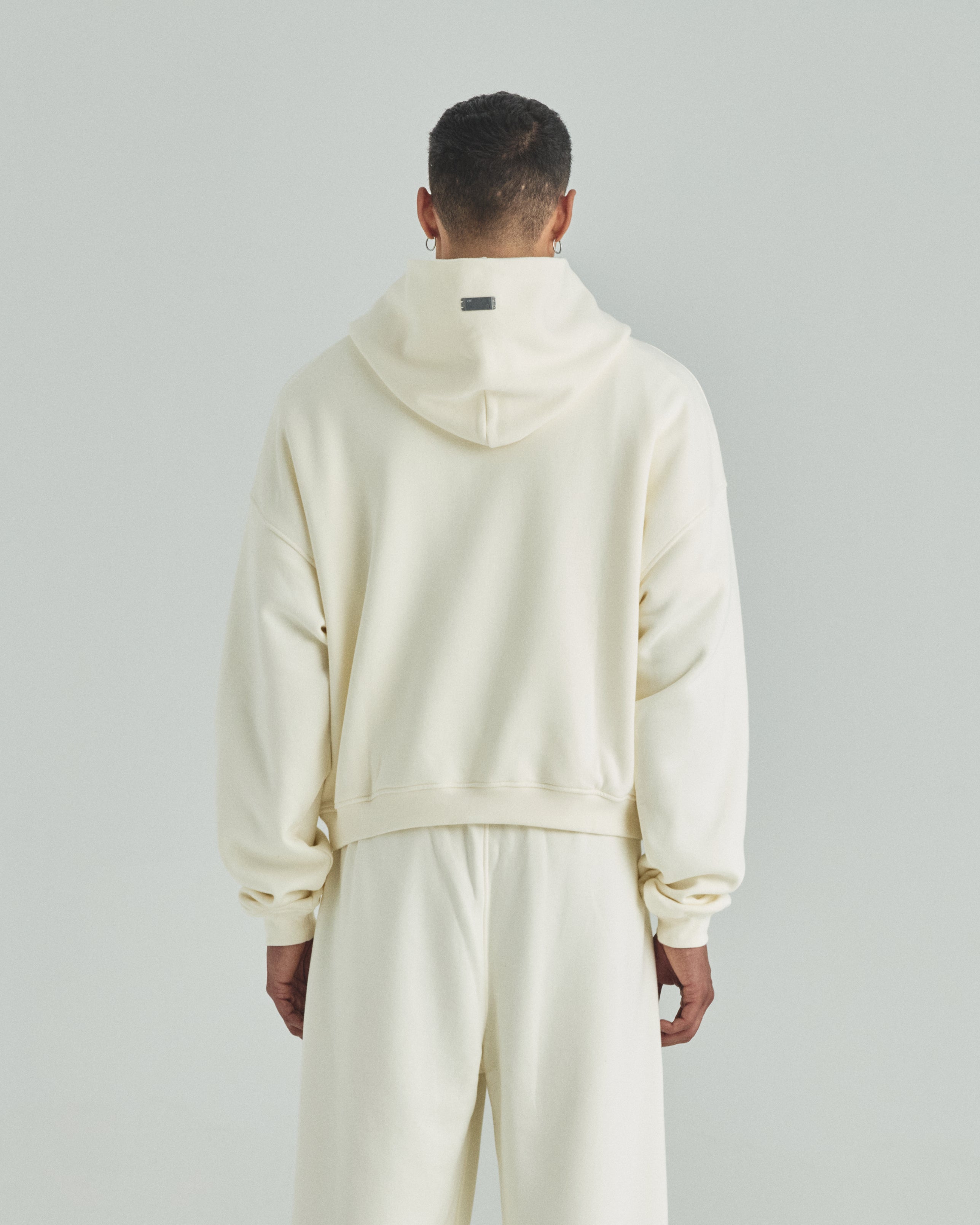 Blanks Boxy Fit Hoodie Cream
