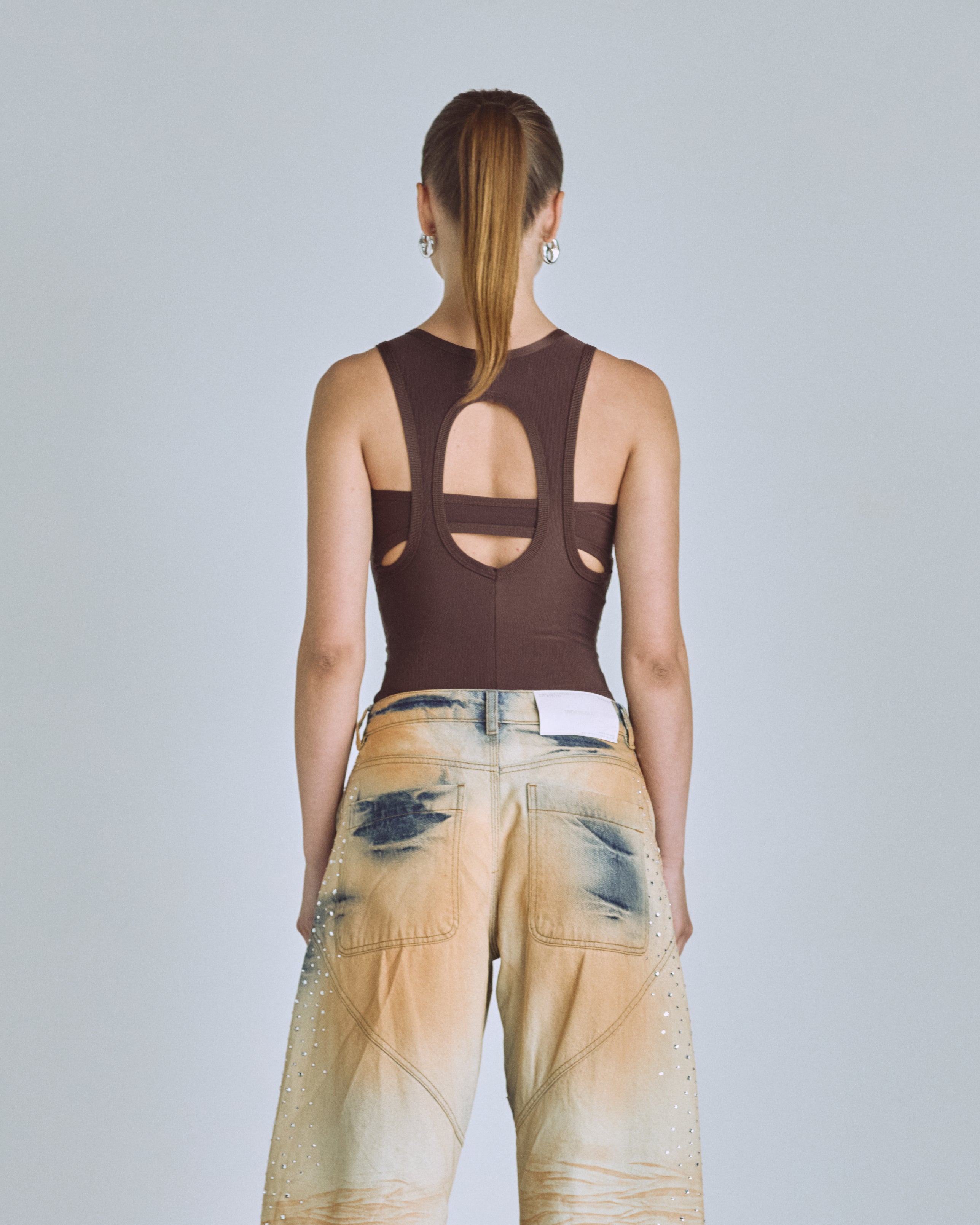 Basics Oval Bodysuit Afogato