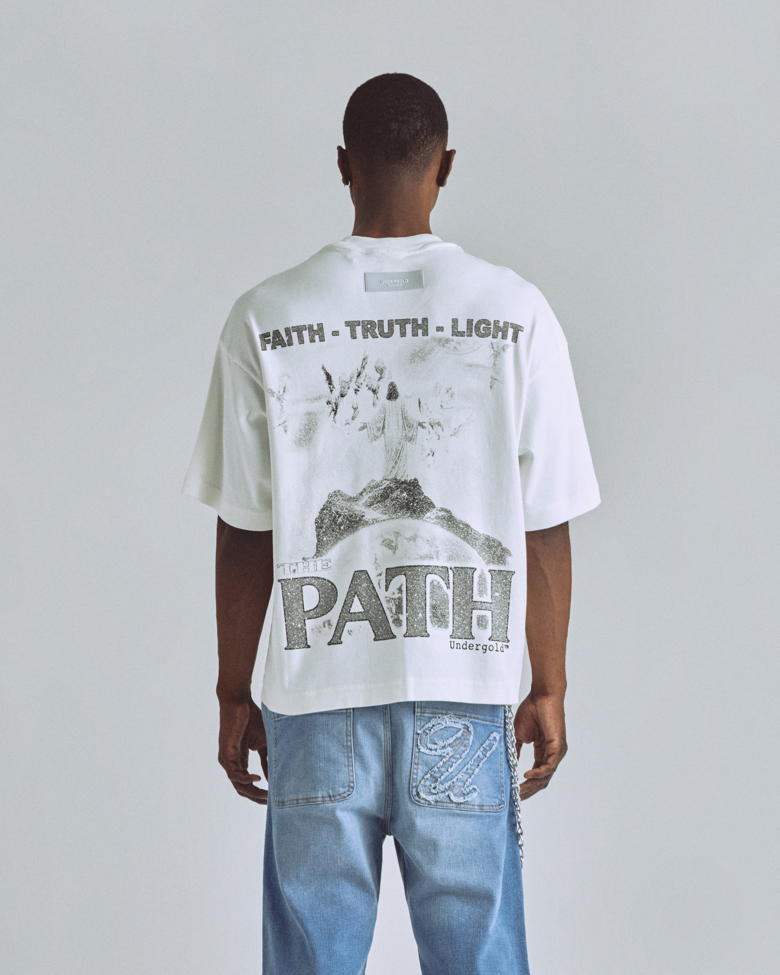 The Path Summit Boxy Fit T-shirt White