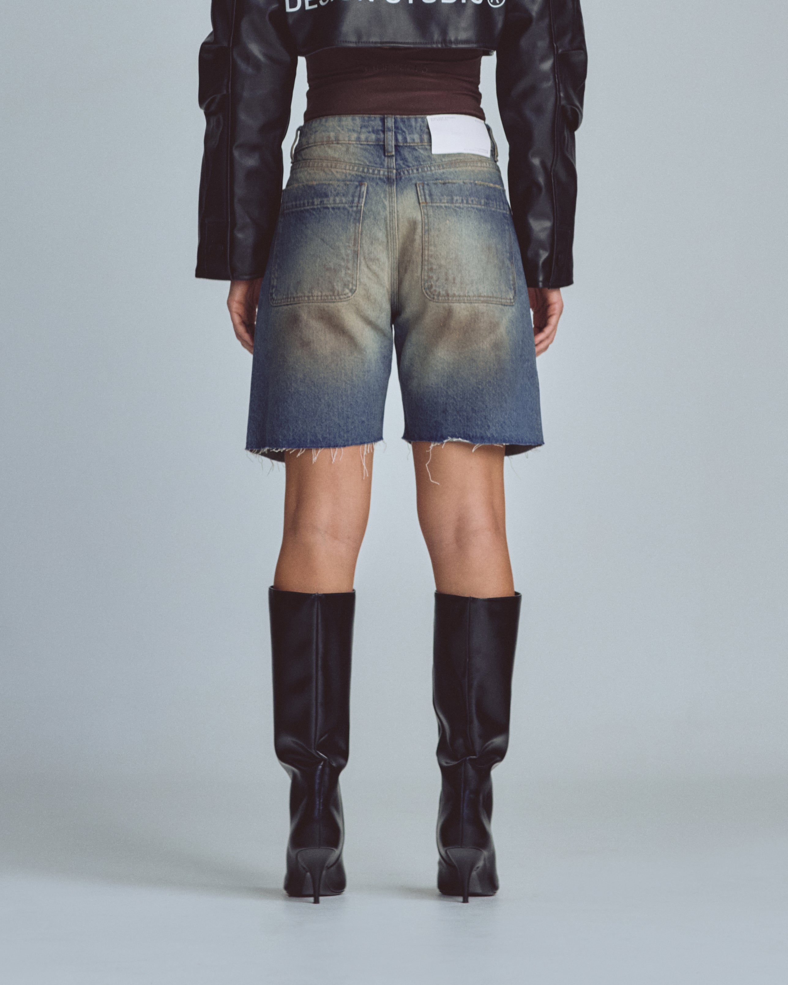 W Stardust Undgld Studio Denim Shorts Mechanic Blue