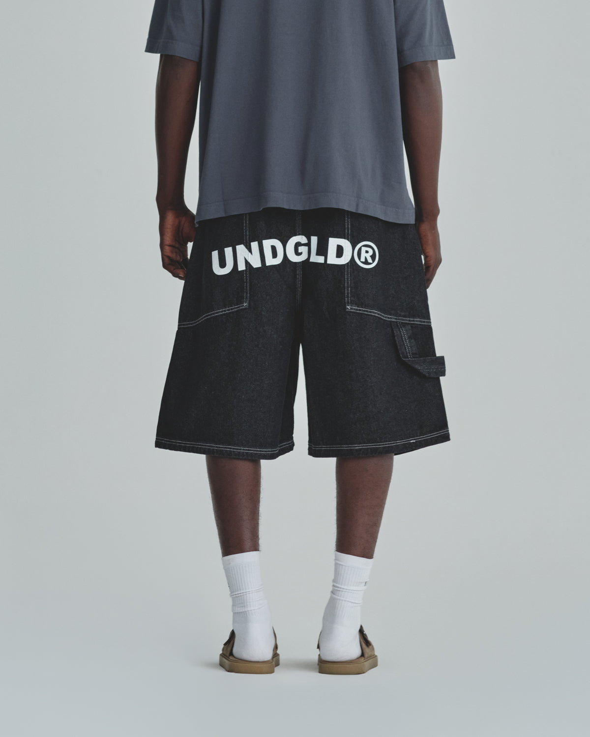 Basics UNDGLD Denim Jort Black