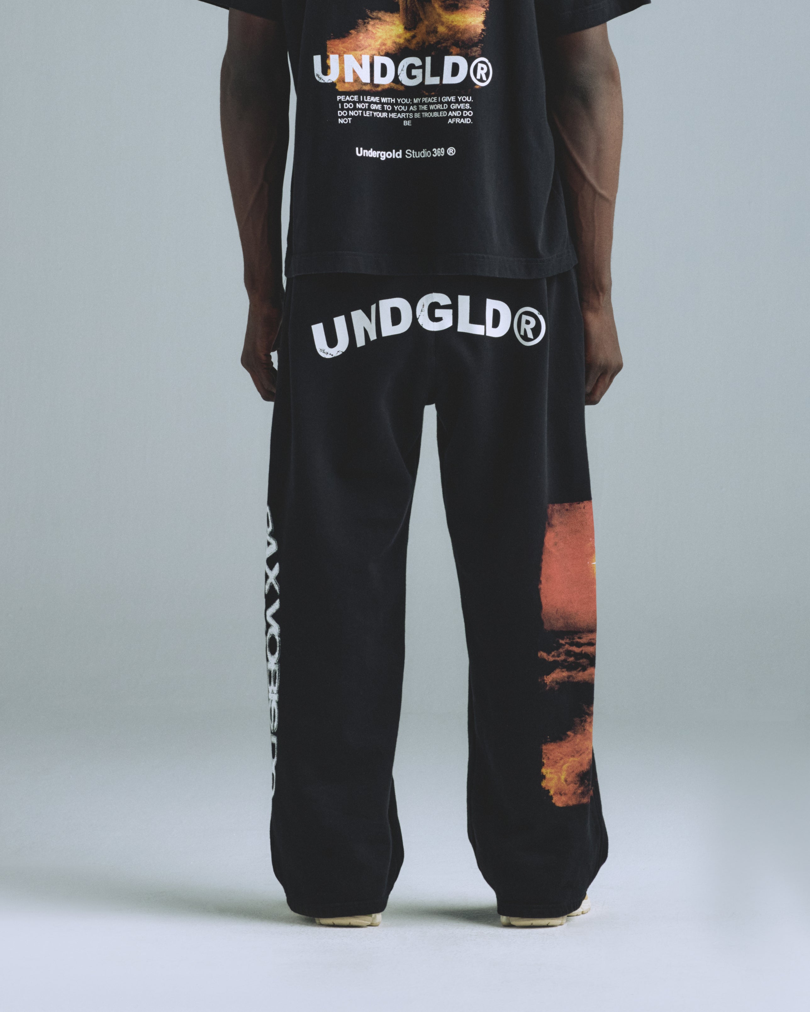 Gratia Plena Pax Straightpants Black