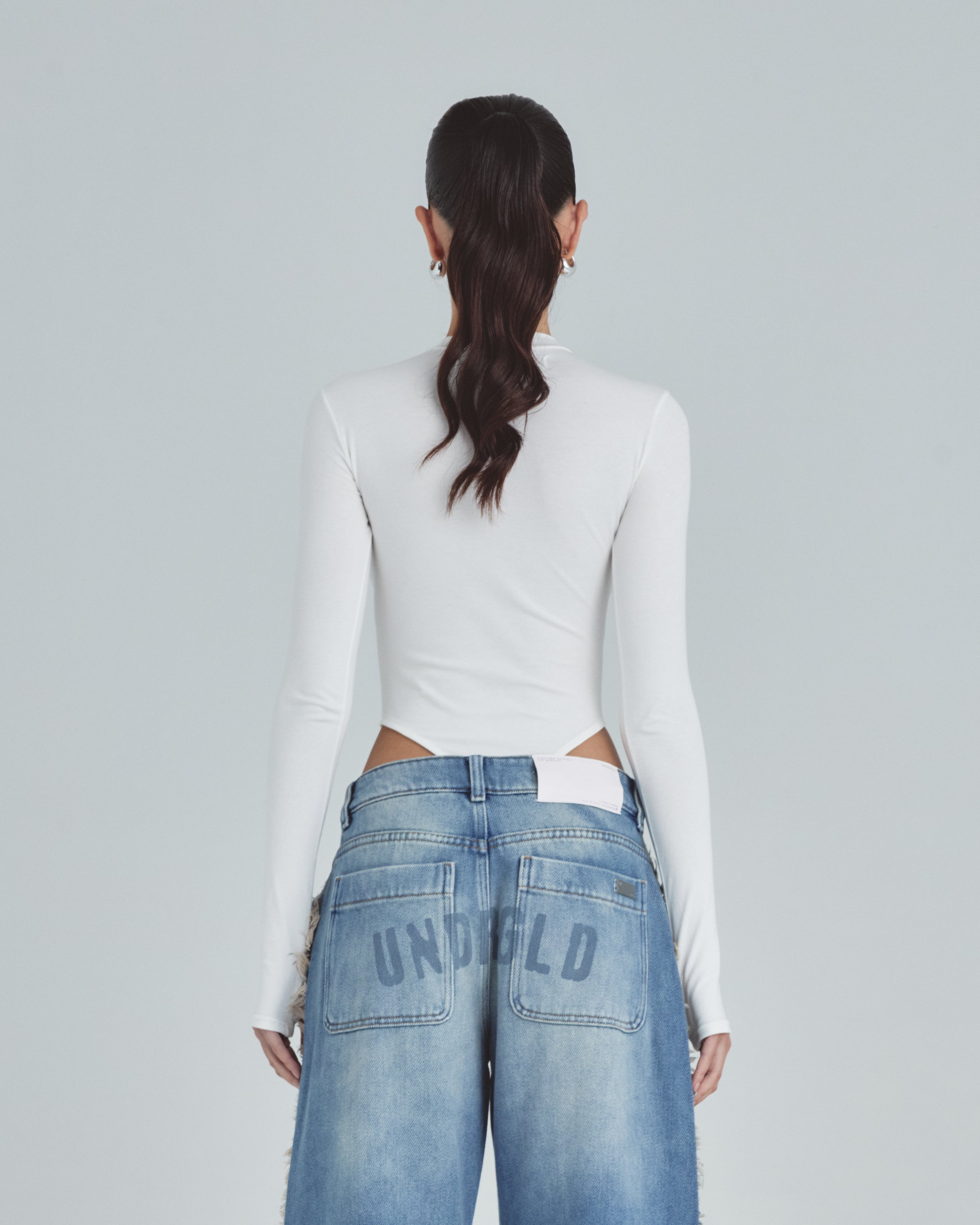 Line Undergold Studio Turtleneck Bodysuit White