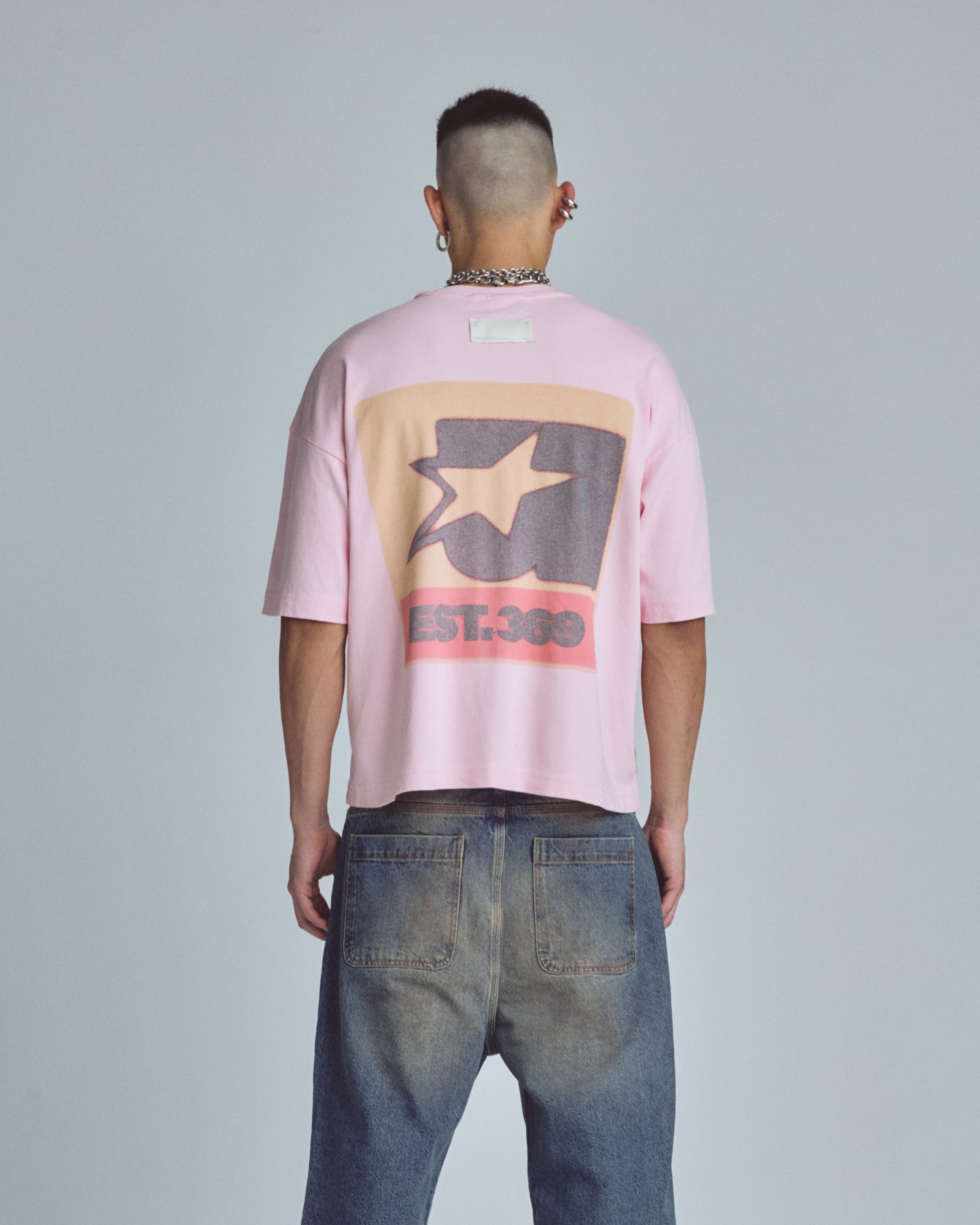 Stardust Symbol Boxy Fit Tshirt Pink