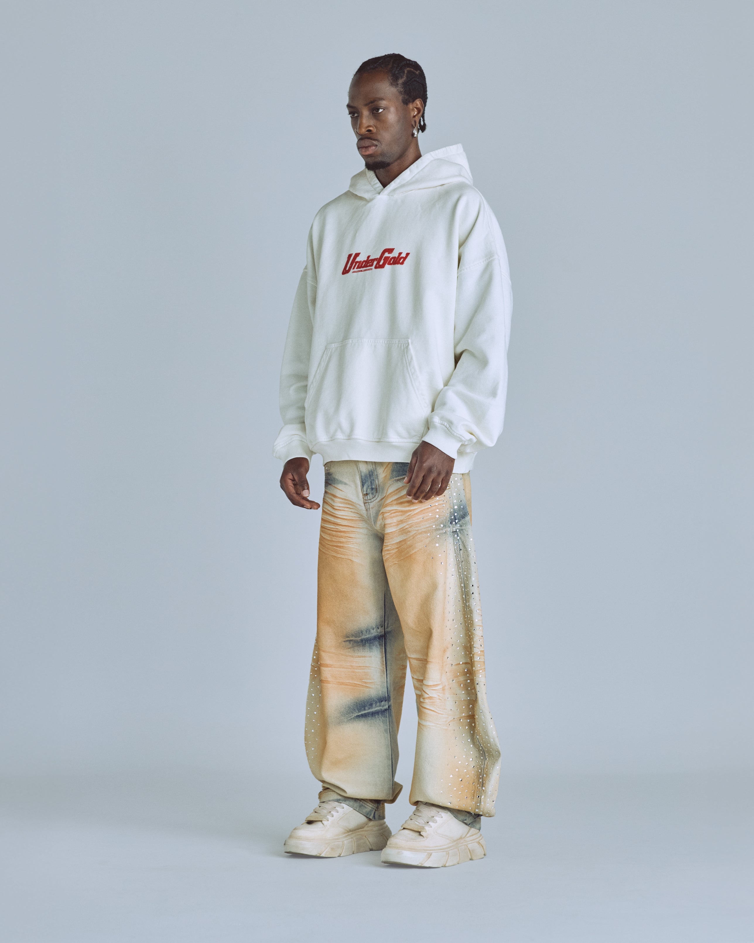 Golden Heritage Pegasus Hoodie White