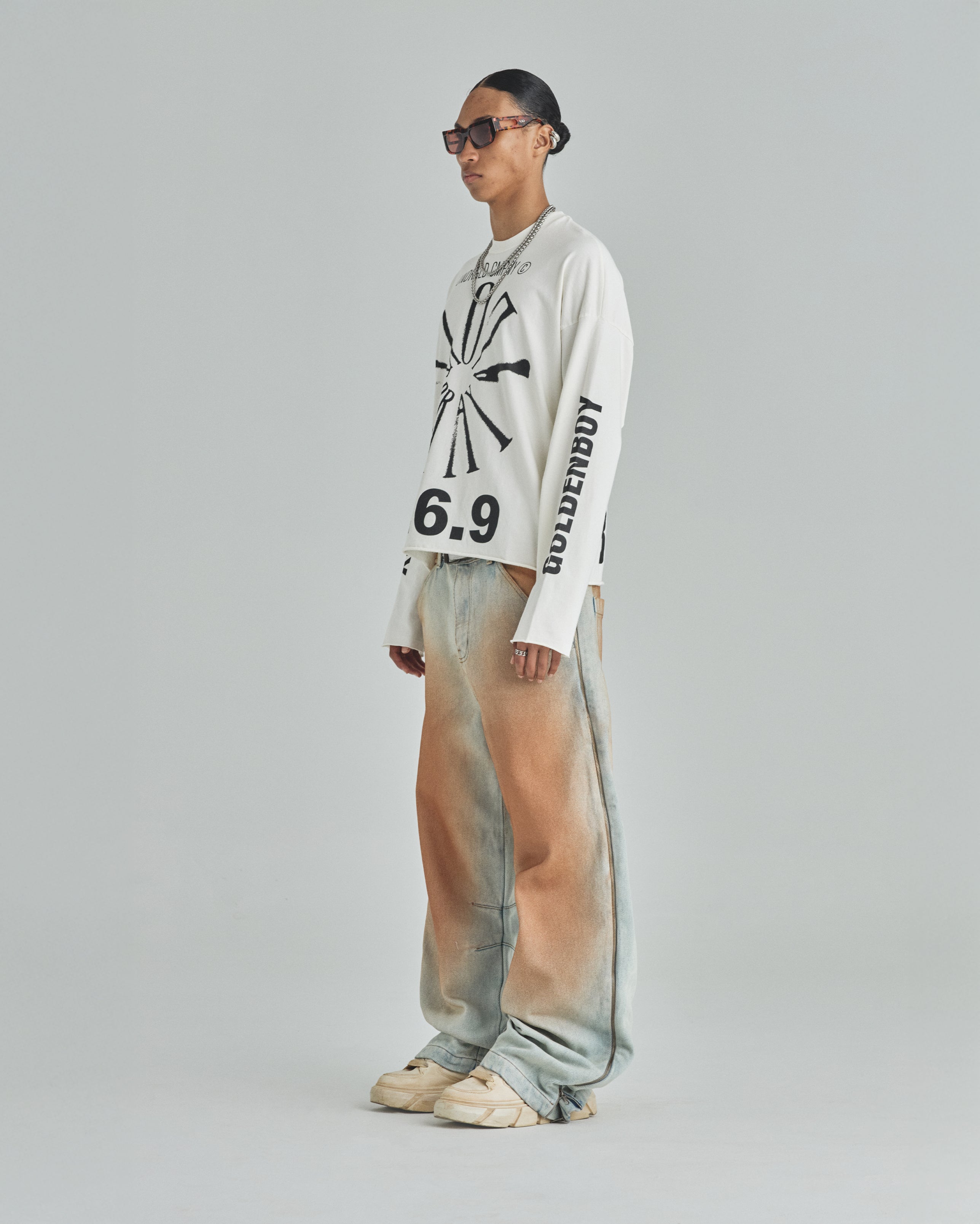 Spring Pray 4 Love Long Sleeve Tshirt White