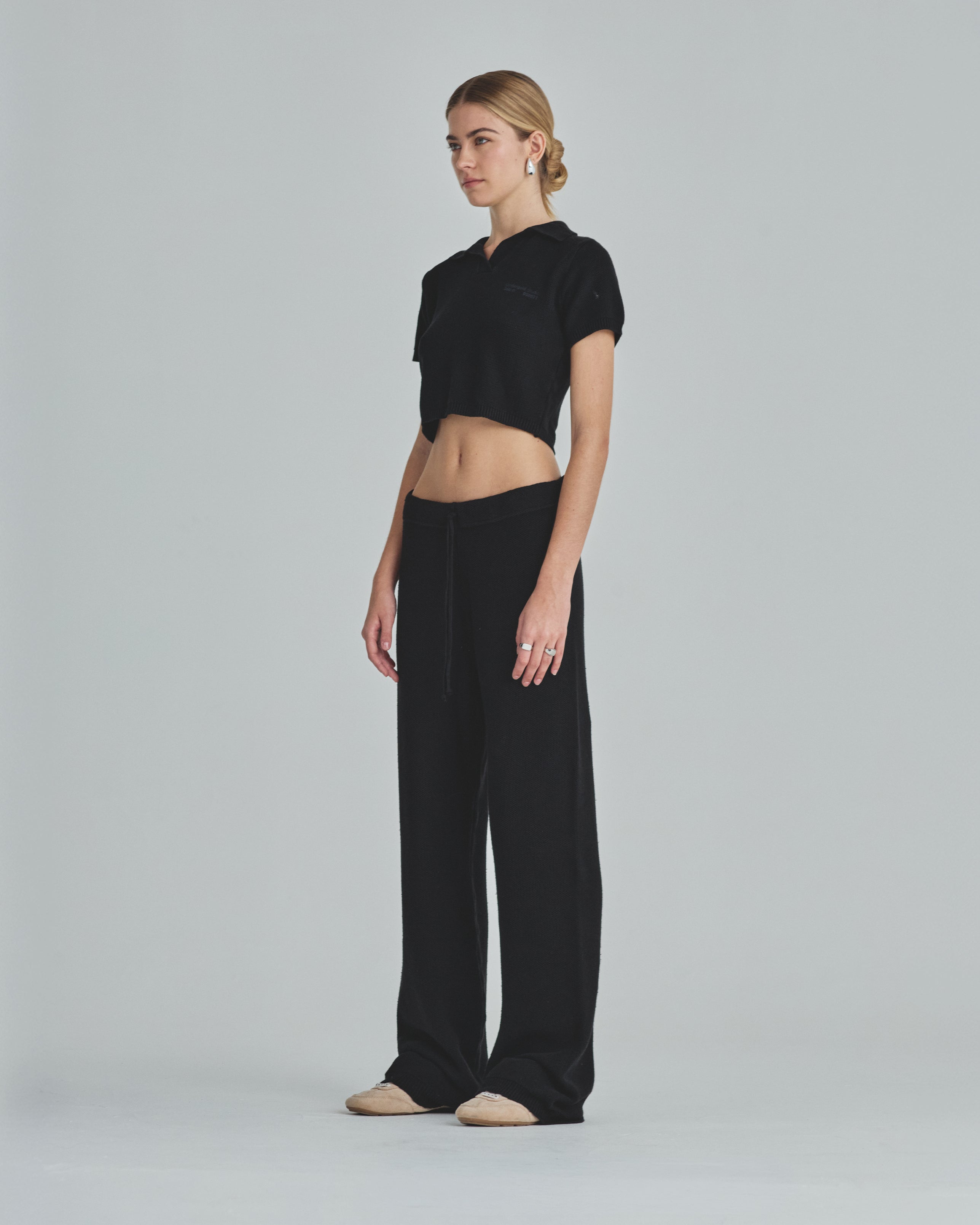 W Holy State Undergold Studio Polo Shirt Black
