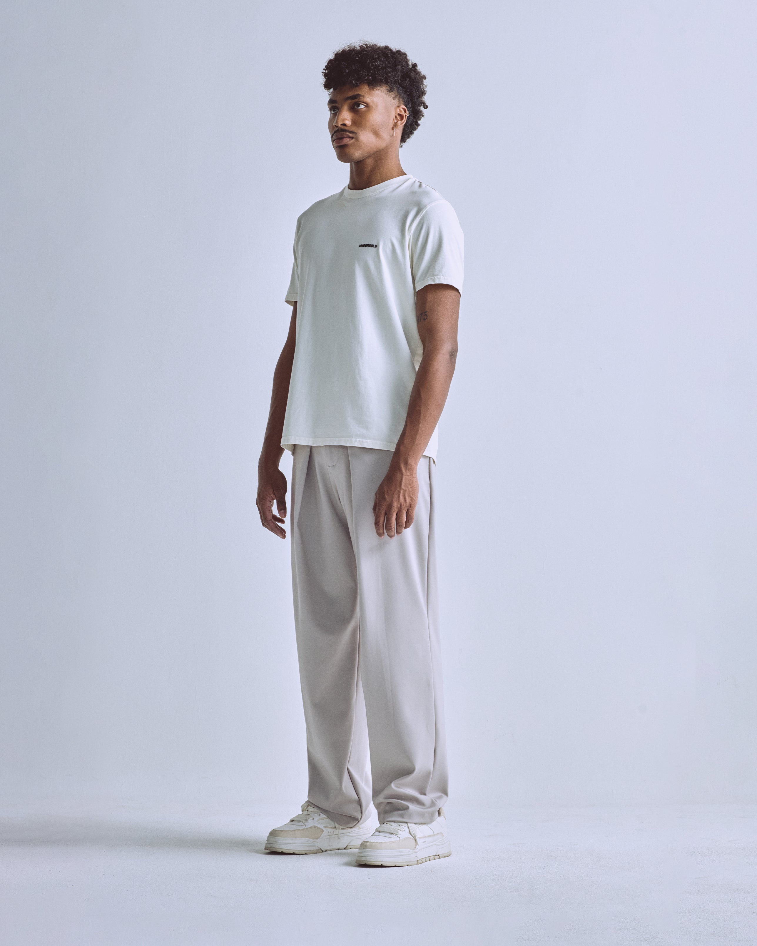 Basics Tiny Logo Regular Fit Tshirt White
