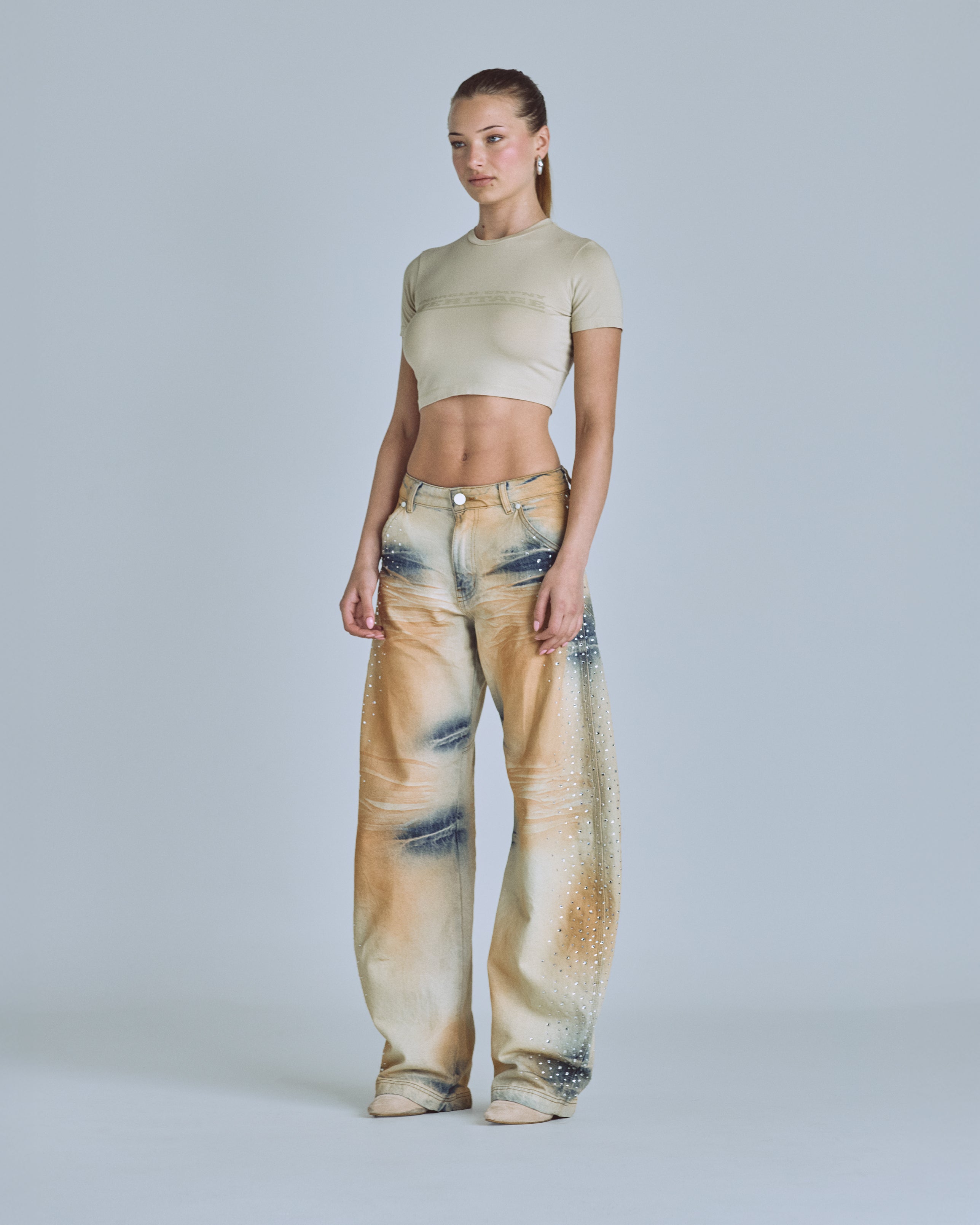 Golden Heritage Raw Baby Tee Cream