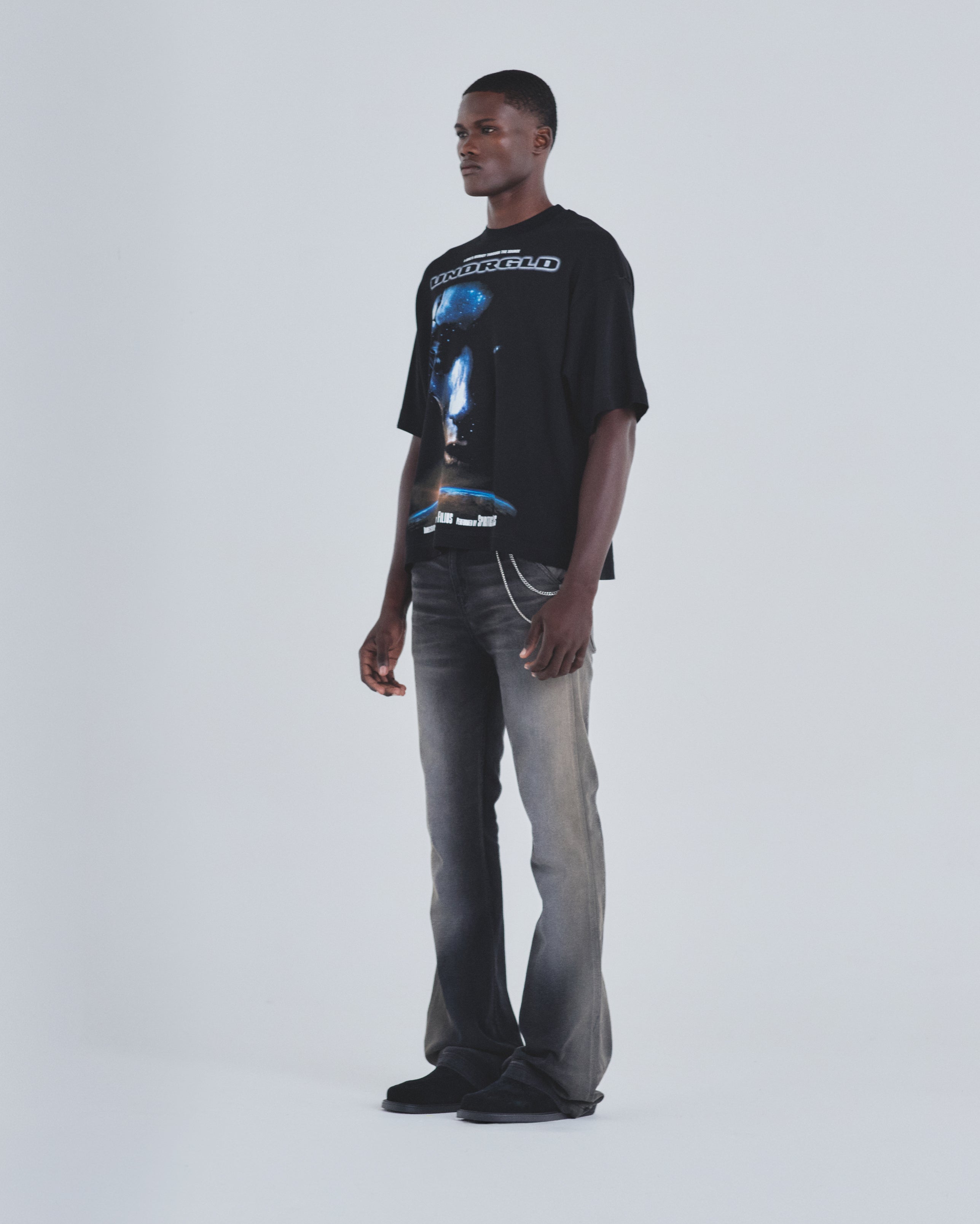 Holy State Journey Boxy Fit Tshirt Black