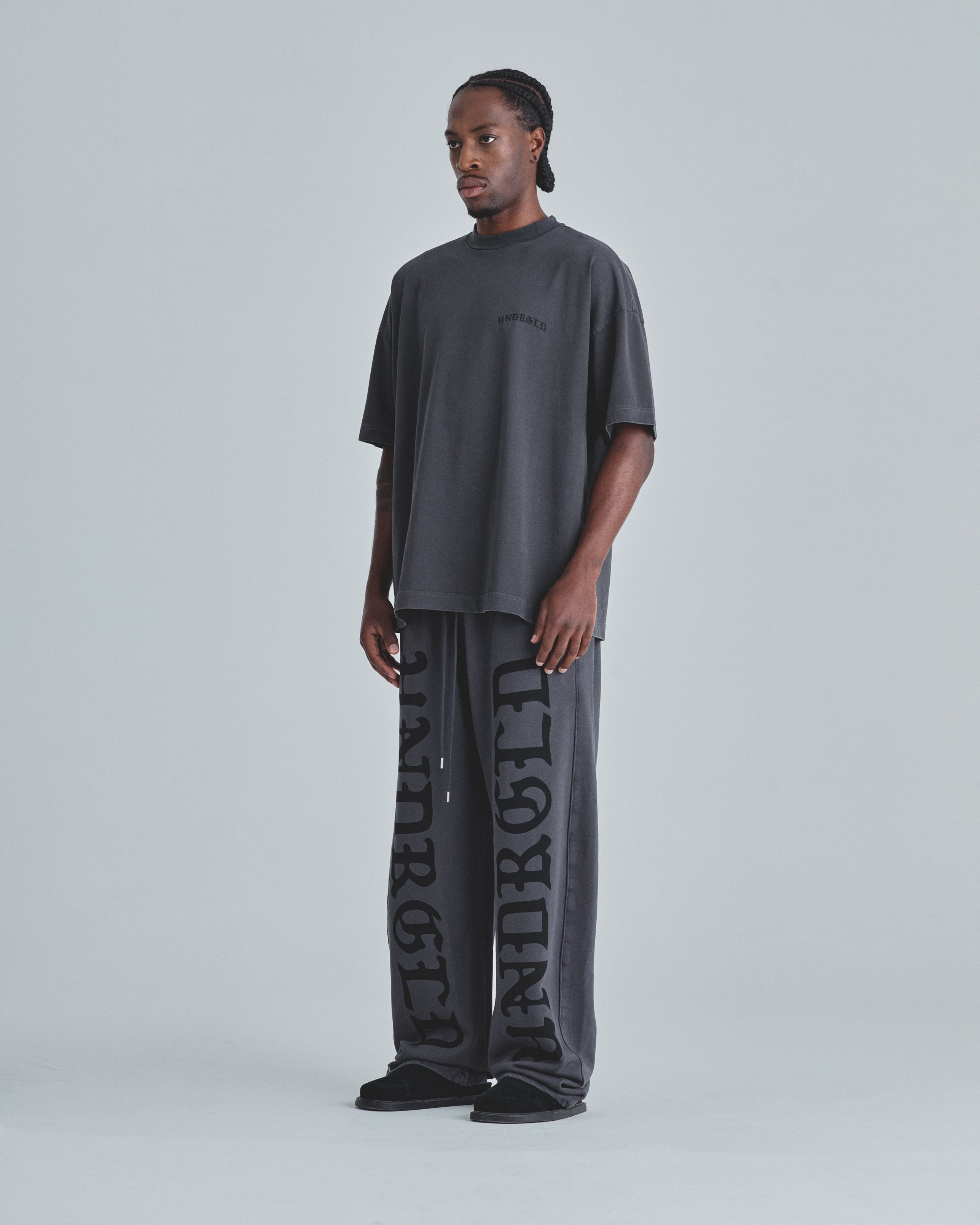Line Gothic Tshirt Vintage Gray