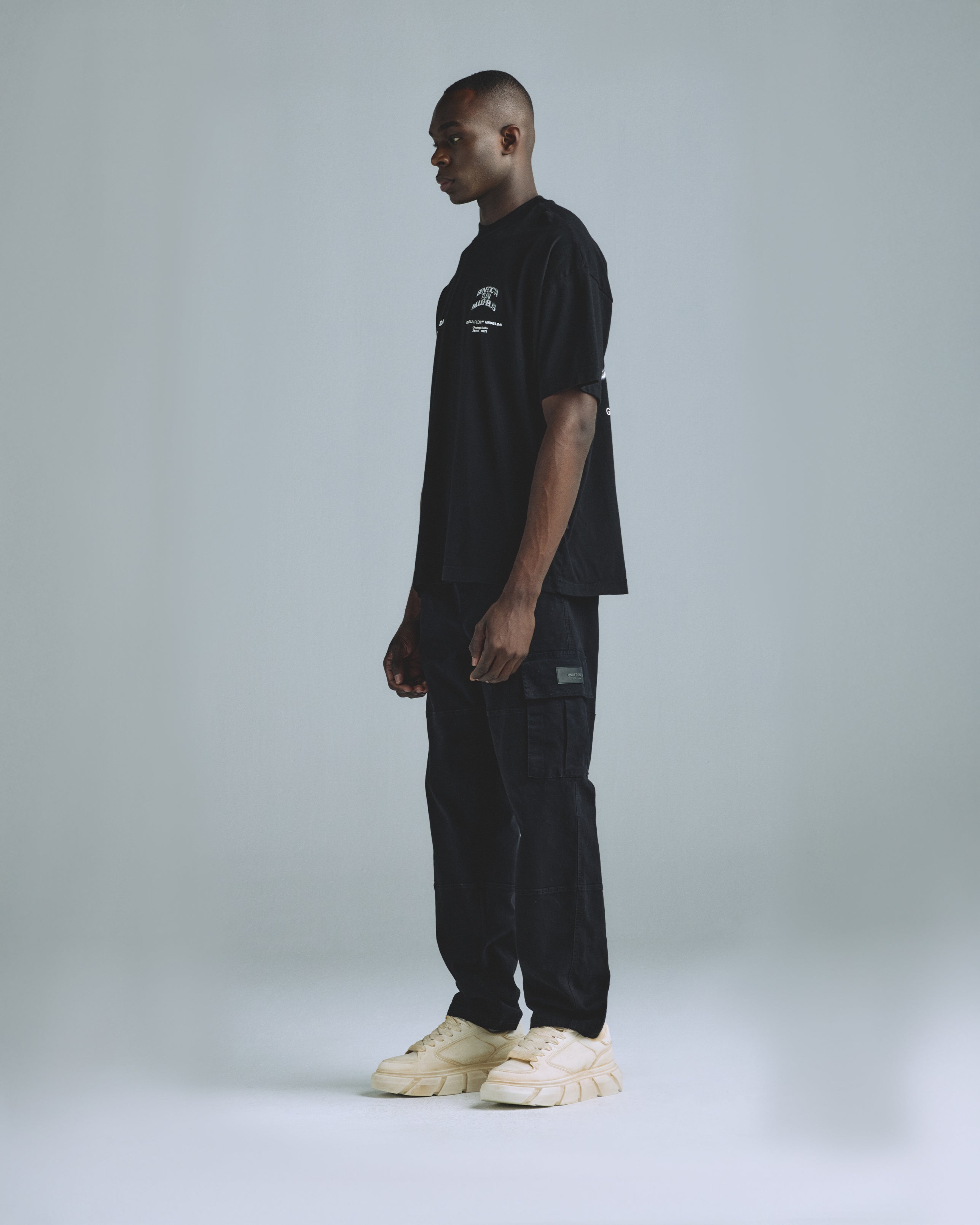 Basics Relaxed Cargo Pant Black