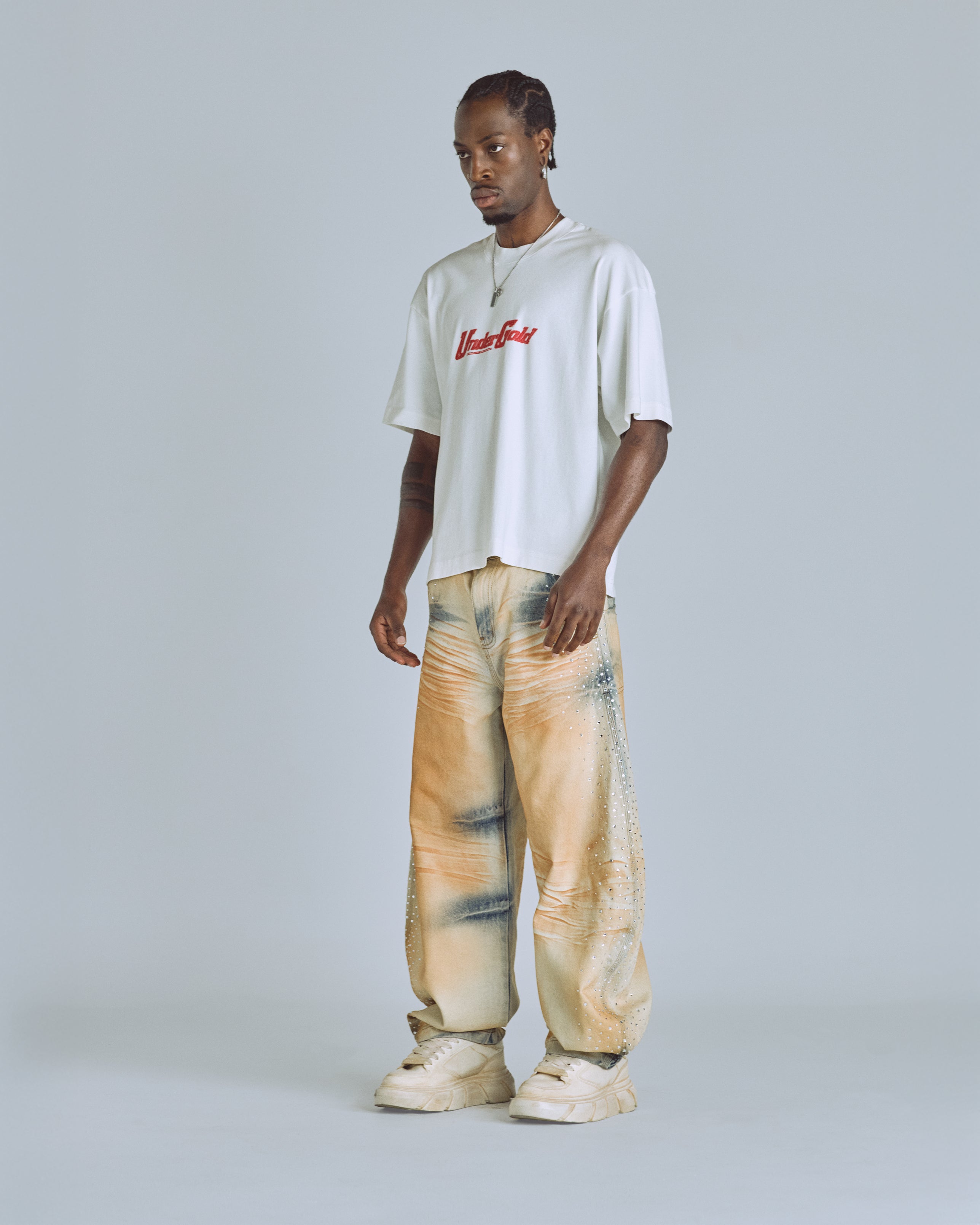 Golden Heritage Pegasus Boxy Fit Tshirt White