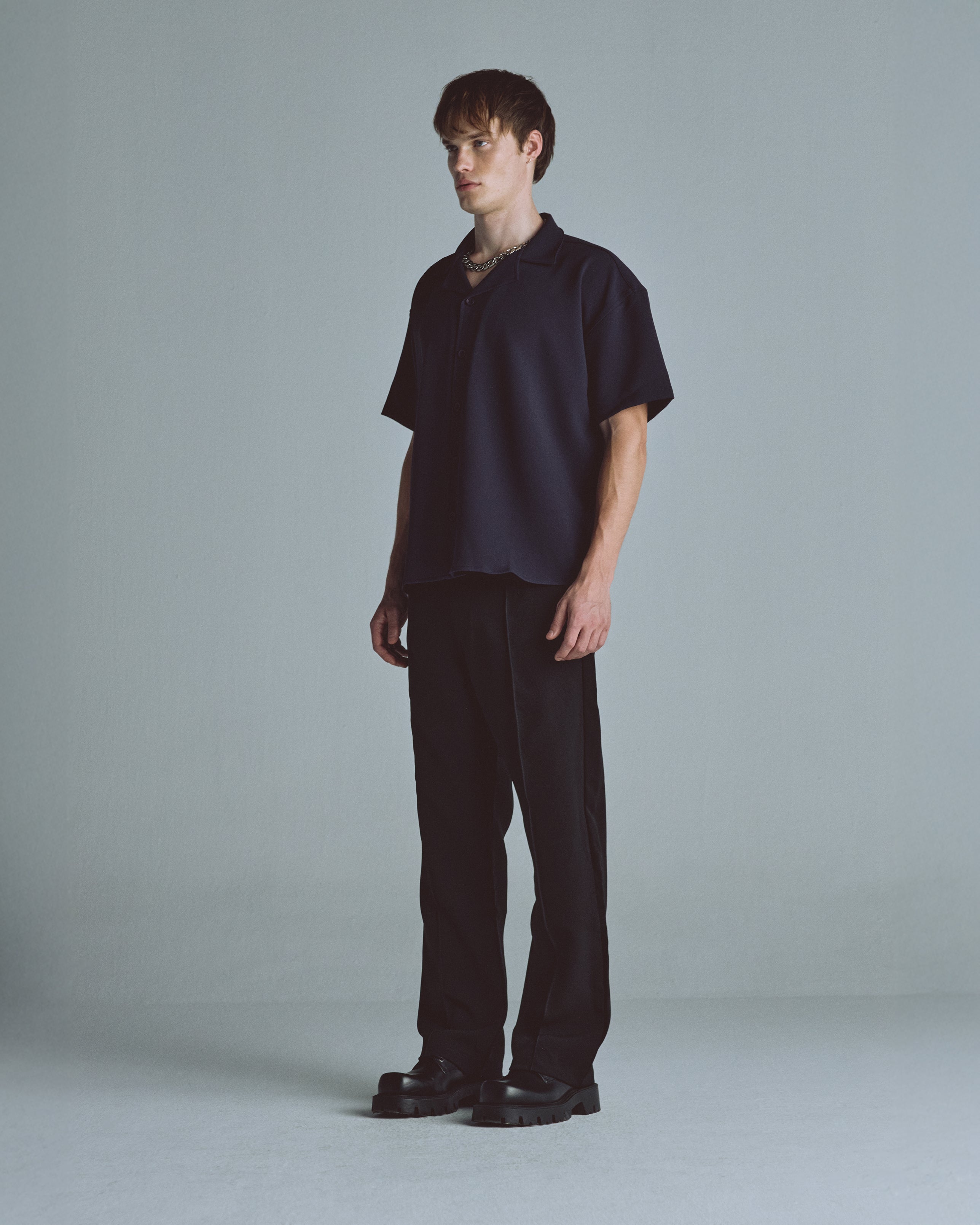 Basics Short Sleeve Shirt Dark Gray
