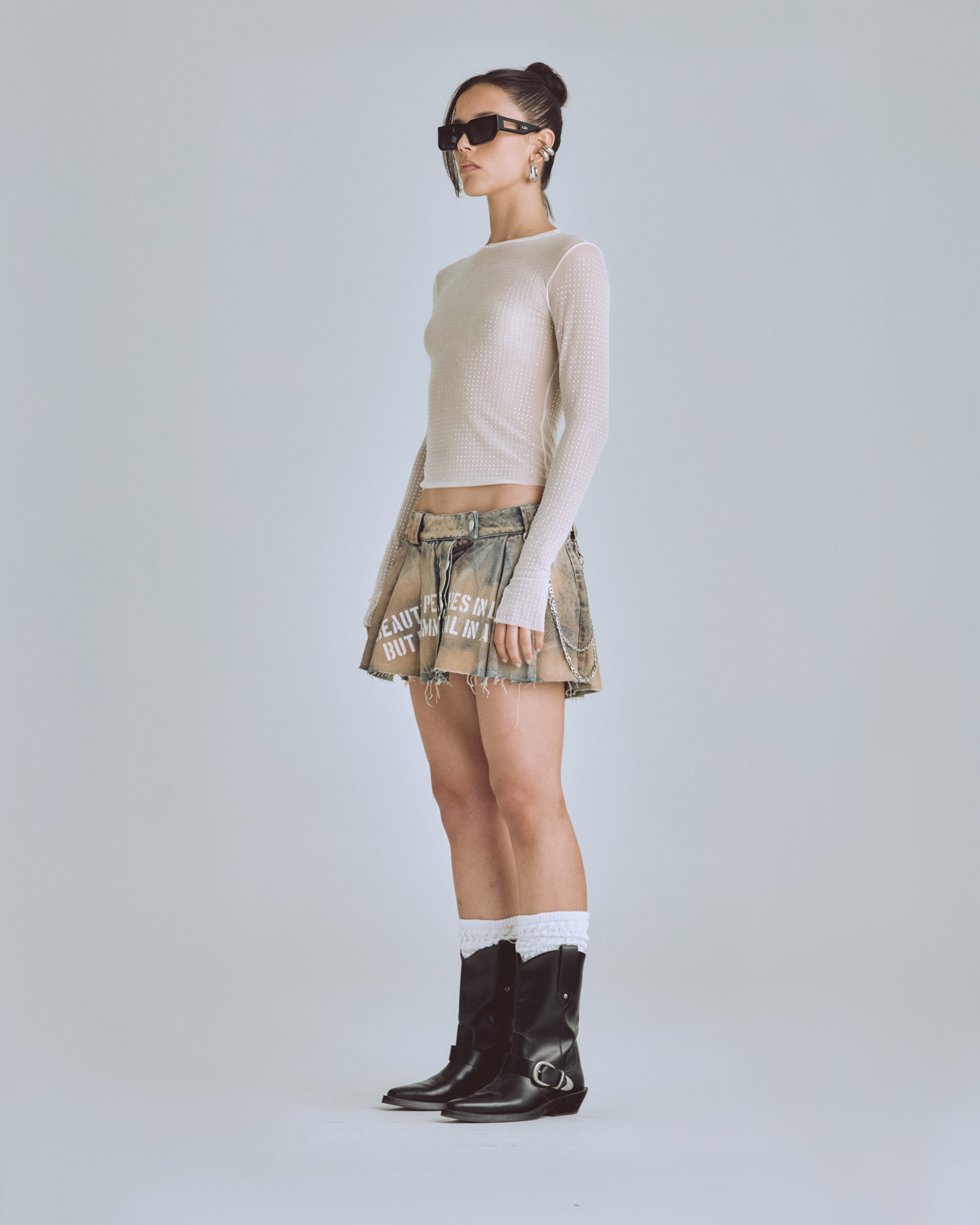 Agnus Dei Beauty Skirt Dirty Blue