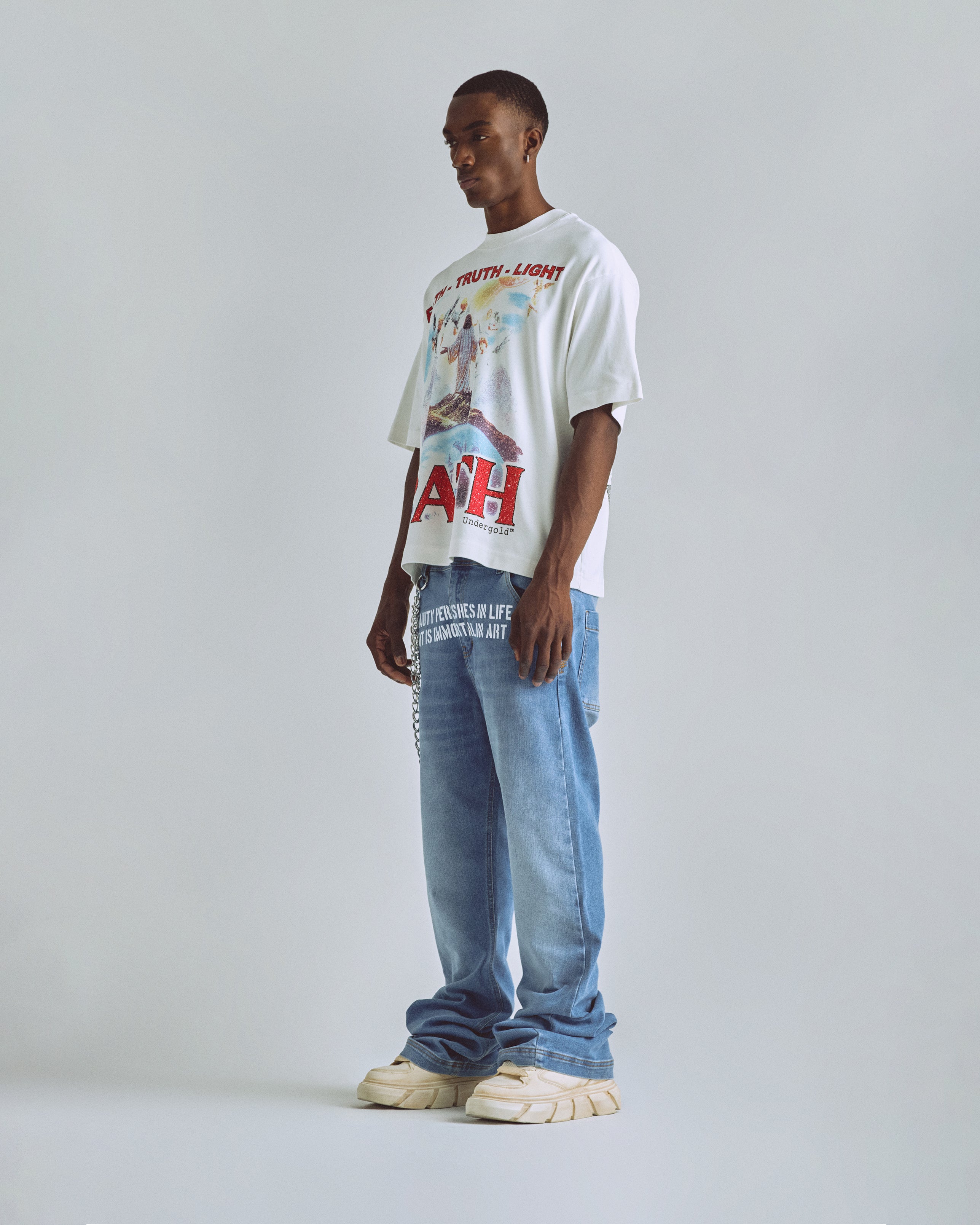 The Path Summit Boxy Fit T-shirt White