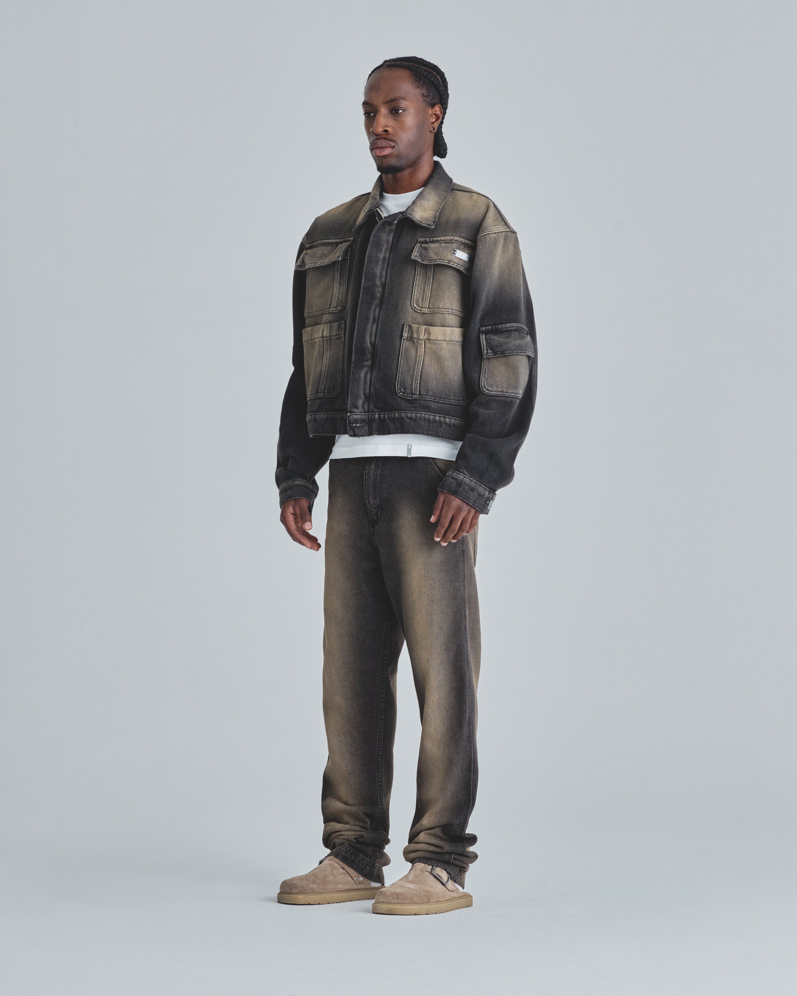 Basics UNDERGOLD Regular Jean Dirty Black