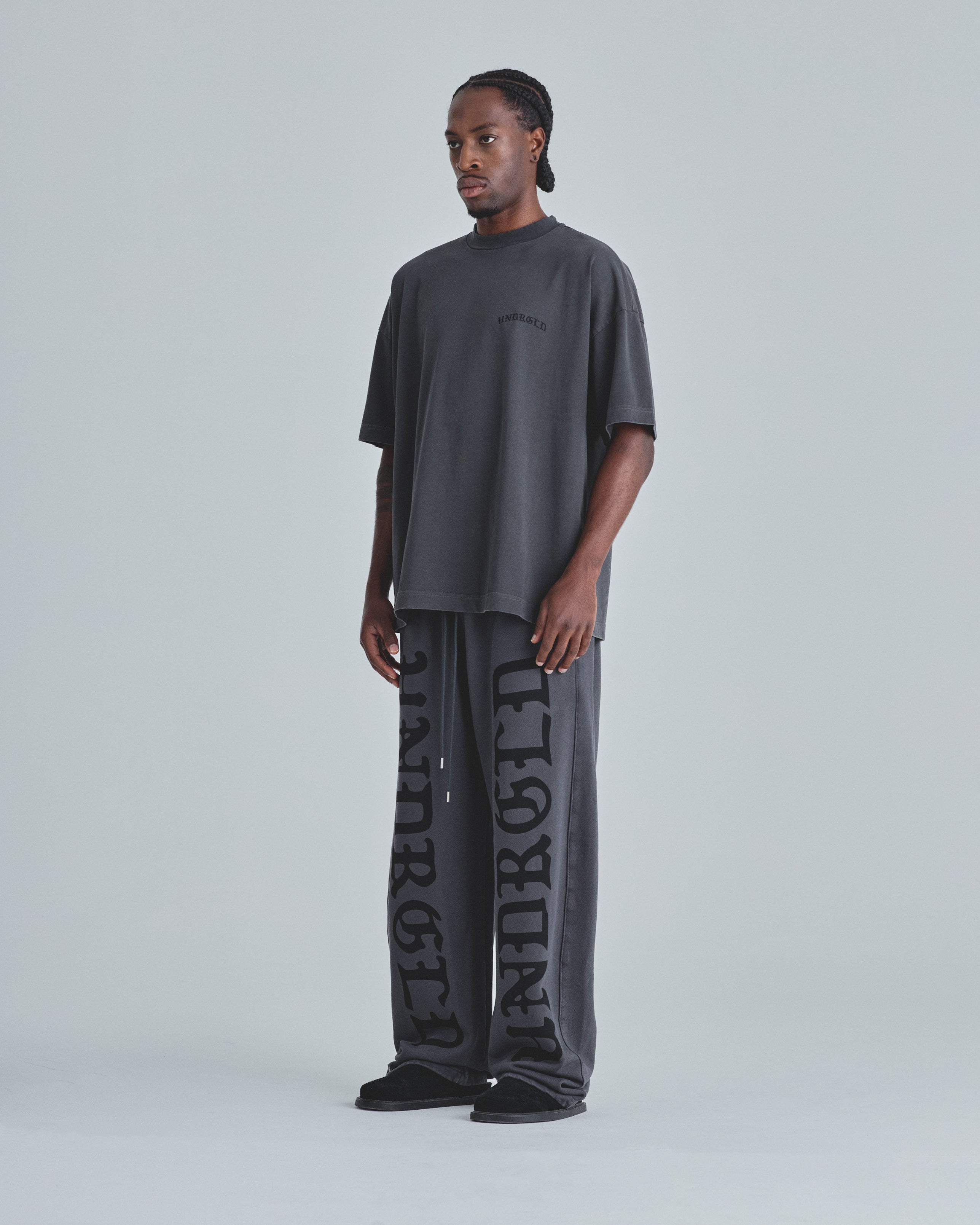 Line Gothic Straightpants Vintage Gray