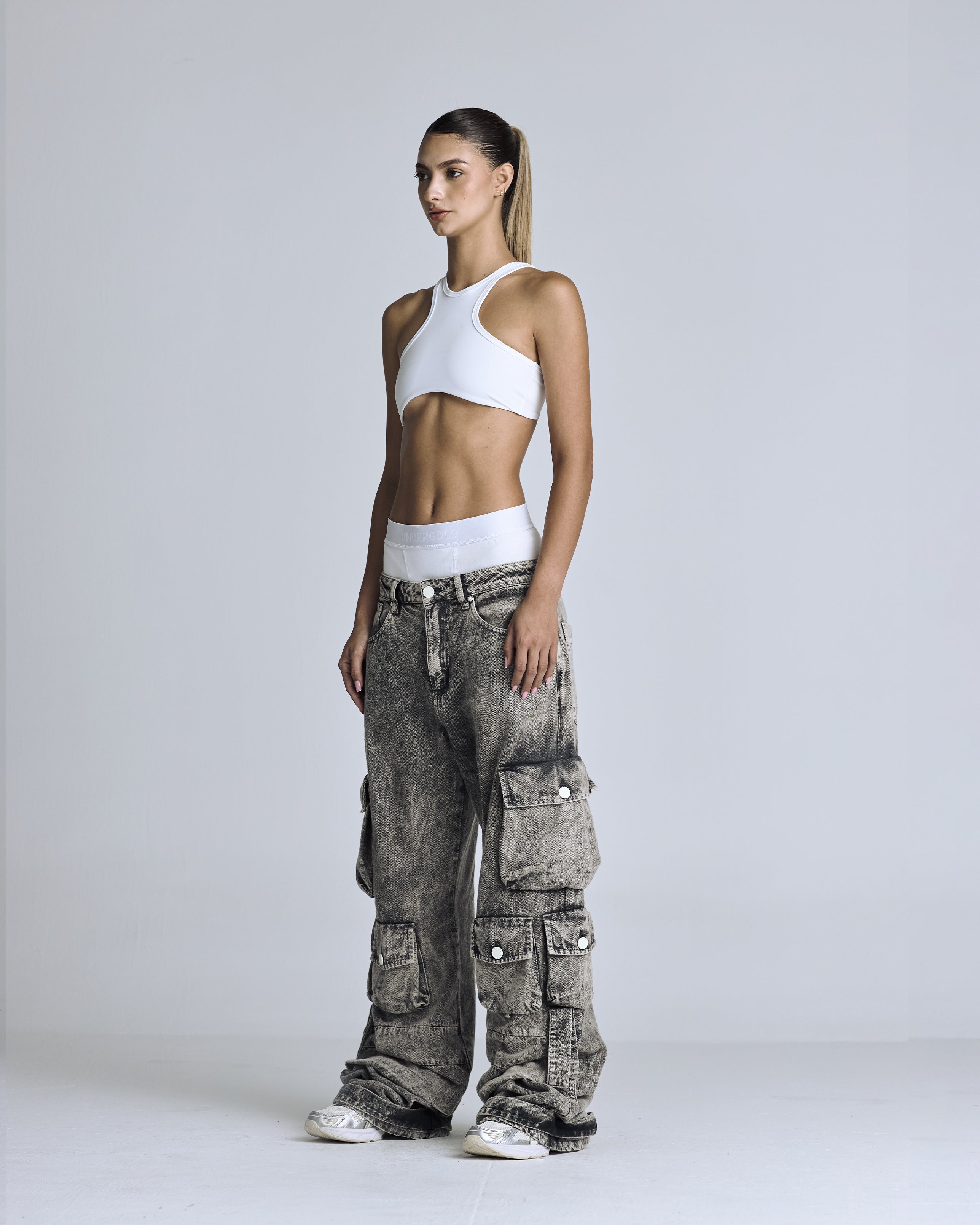 W Basics Halter Top White