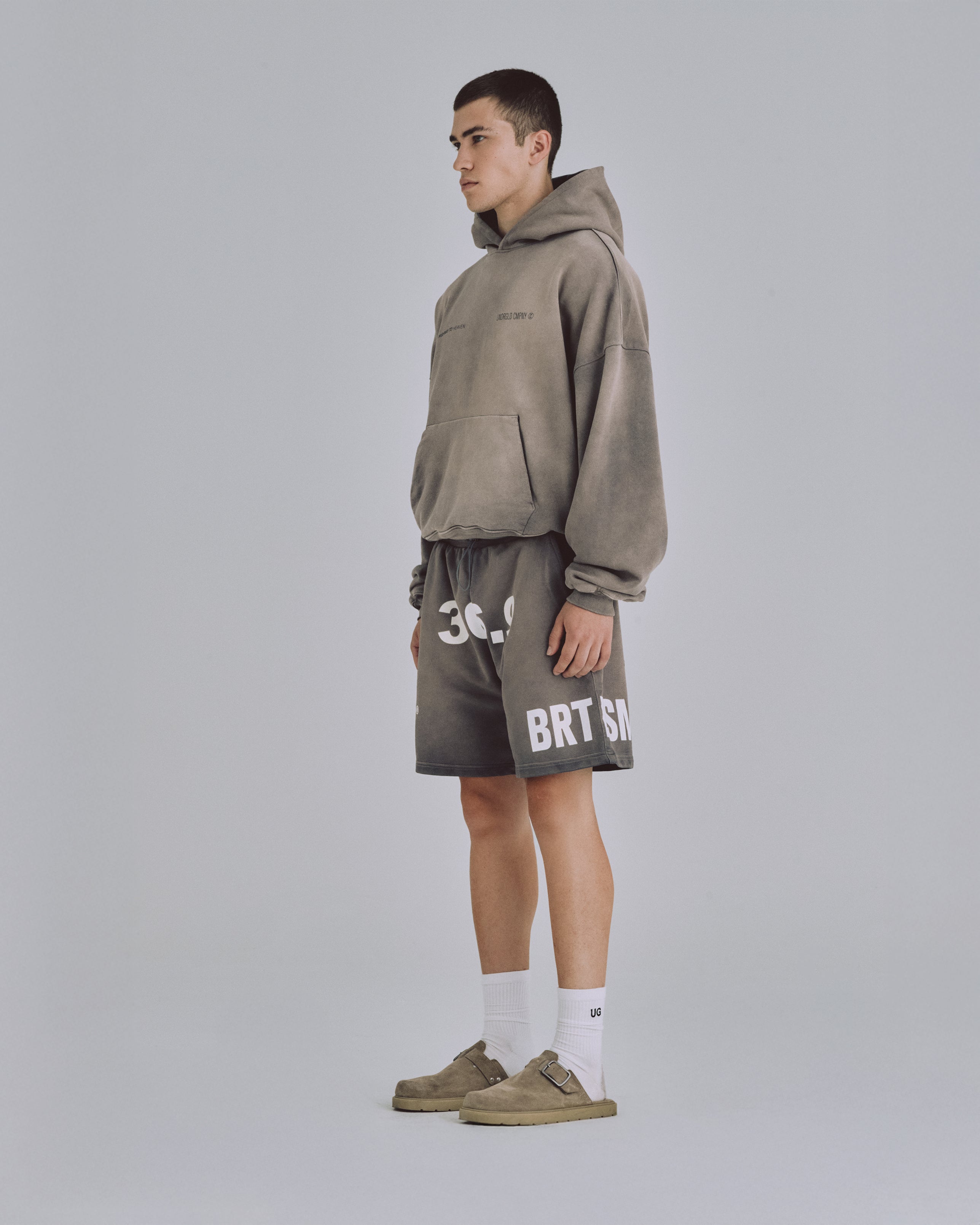 Spring Code Boxy Fit Hoodie Vintage Gray