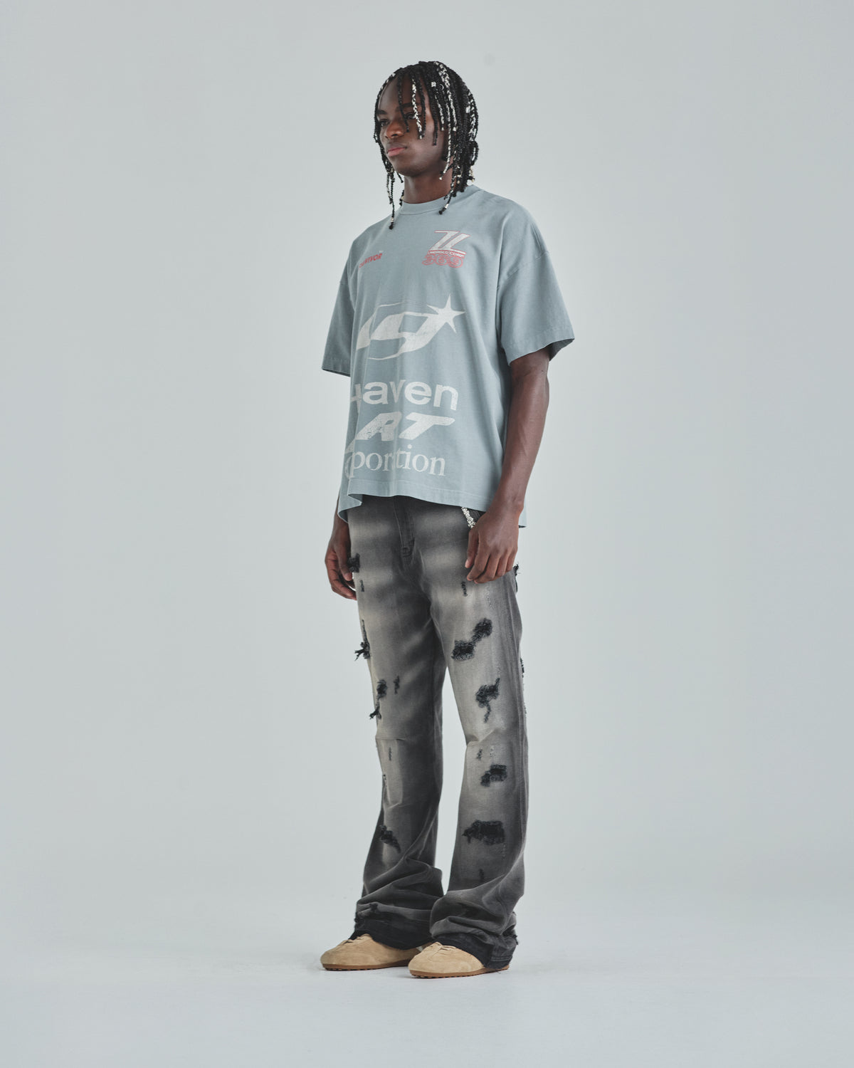 Act 1 Racer Tshirt Light Gray