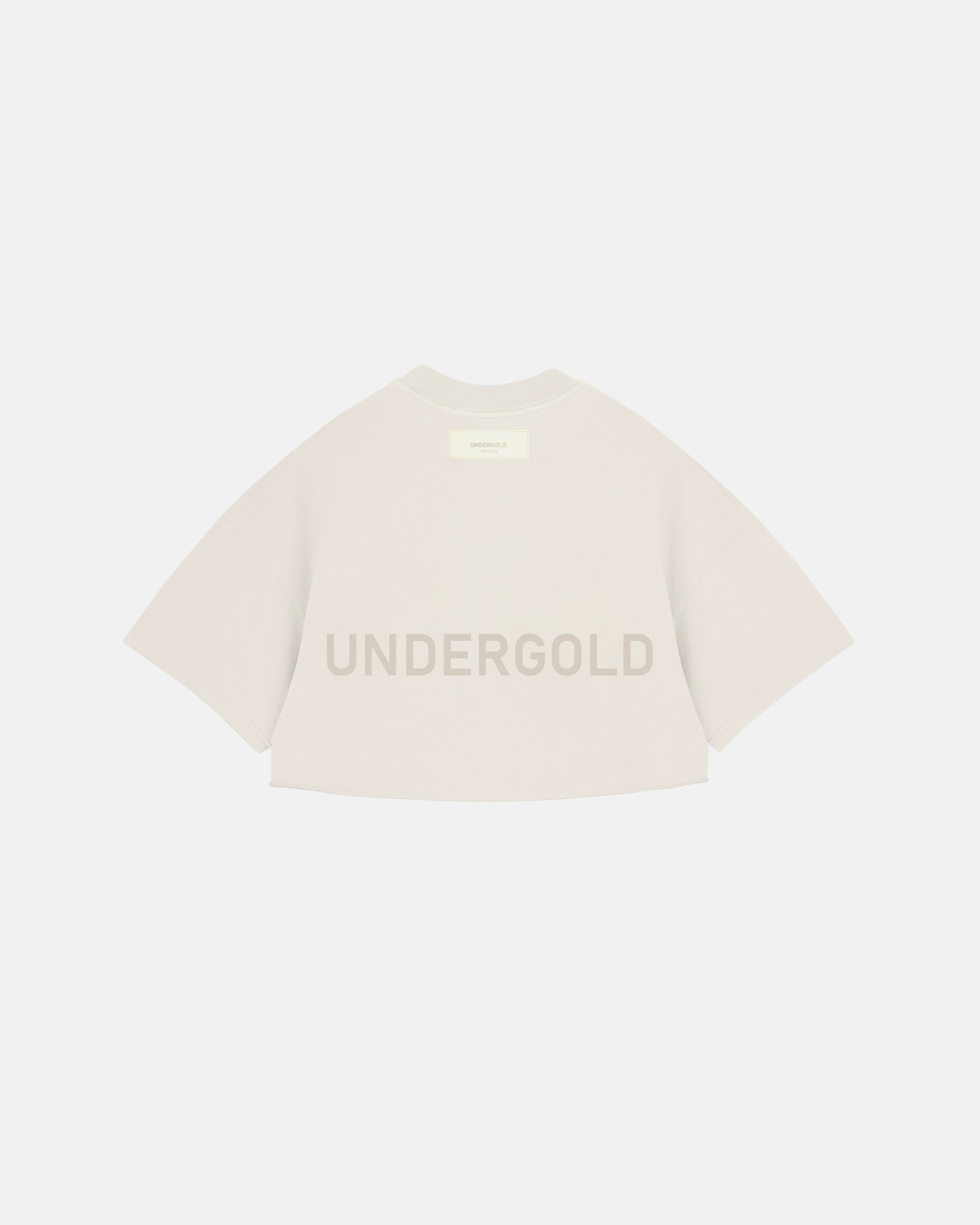 Line Logo Crop Top Cream