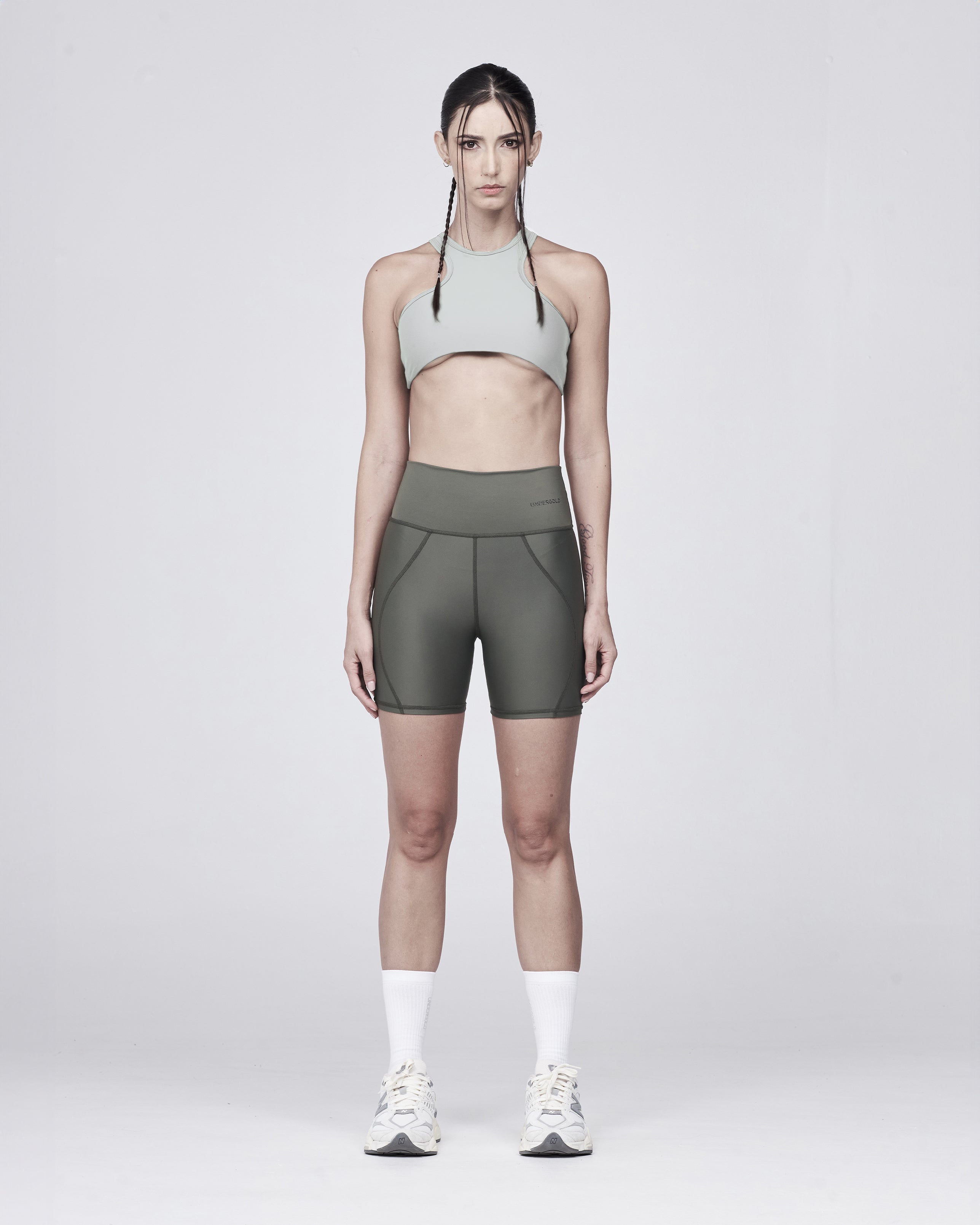 Basics Halter Top Smoked Gray