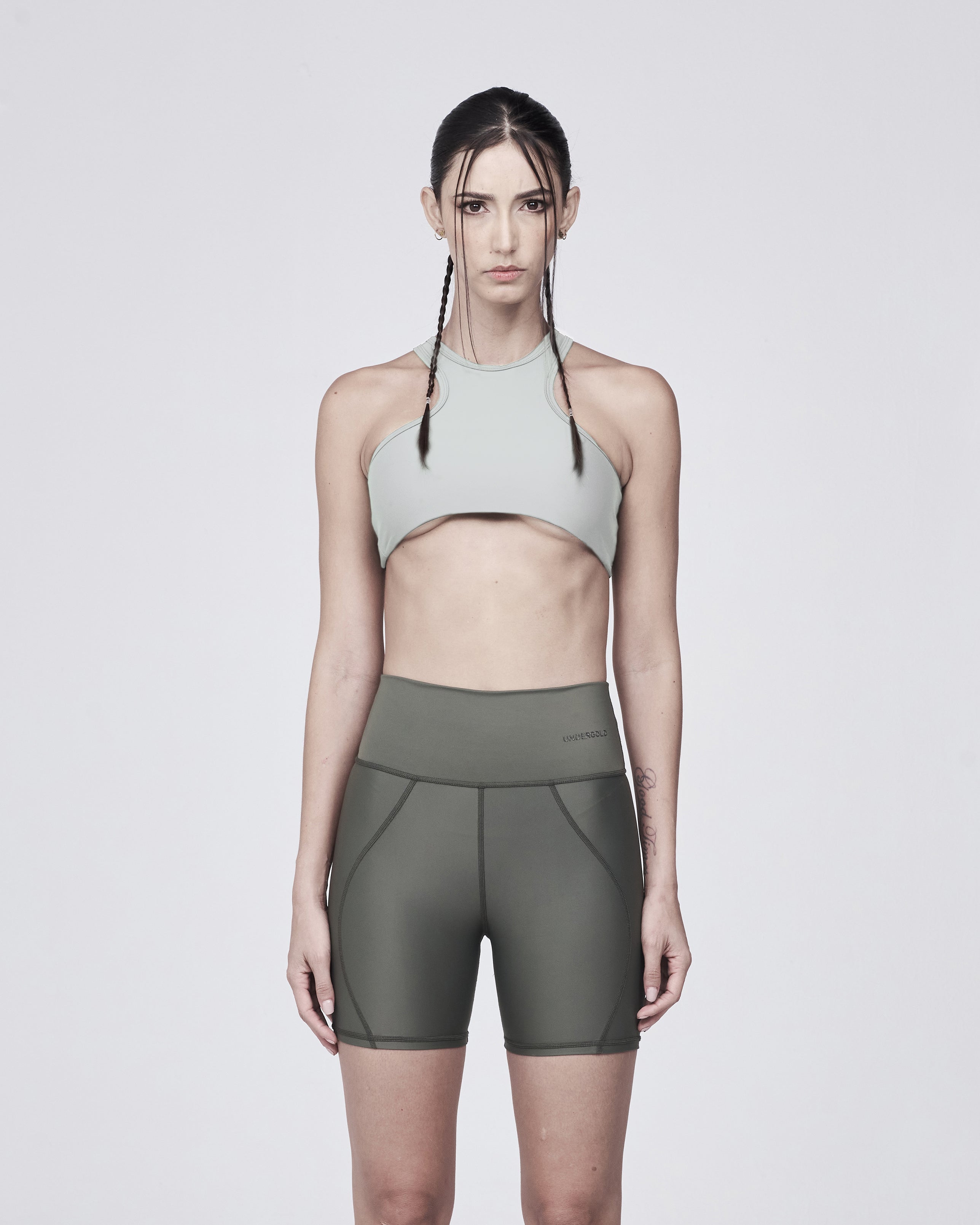 Basics Halter Top Smoked Gray