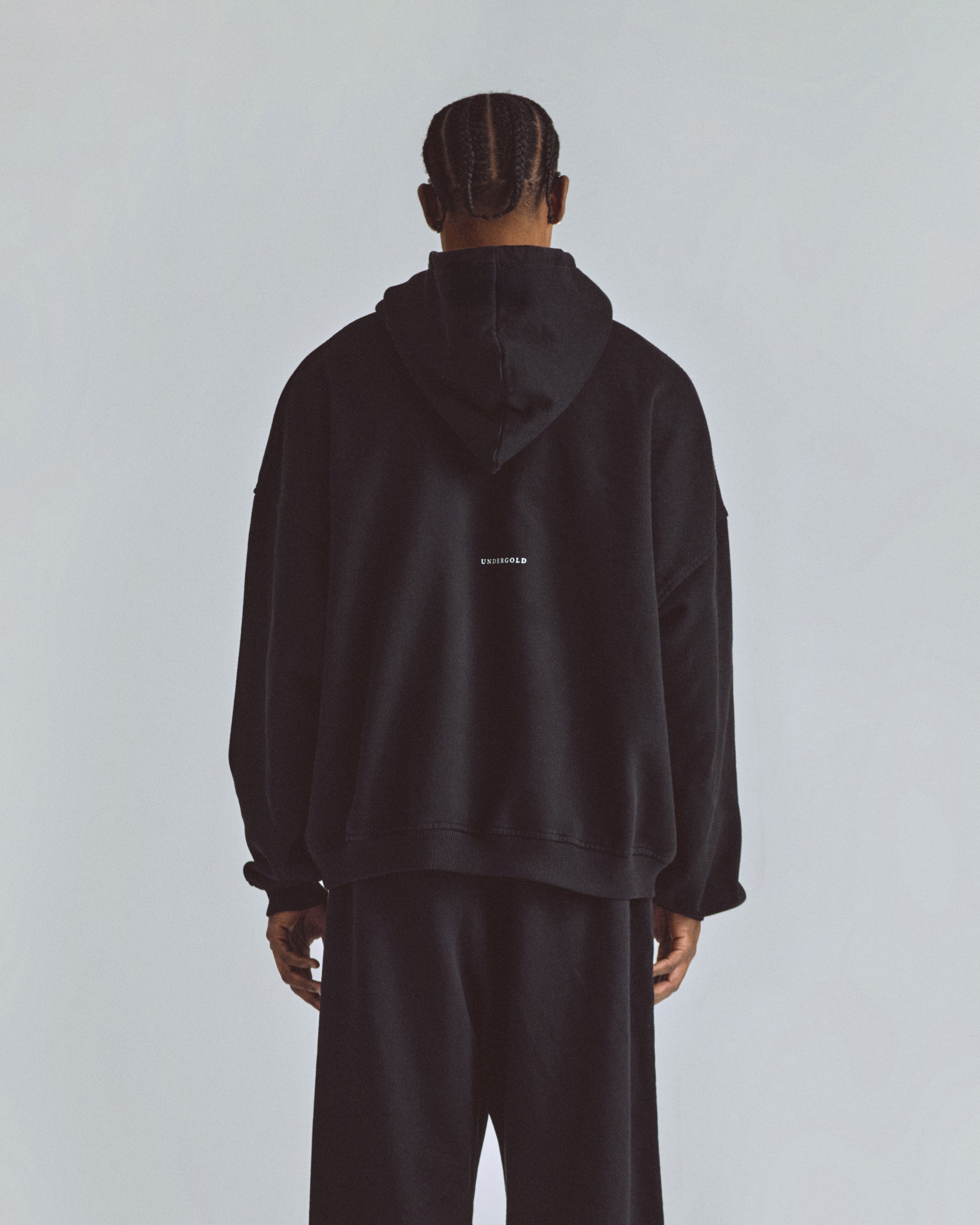 The Path Monogram Hoodie Black