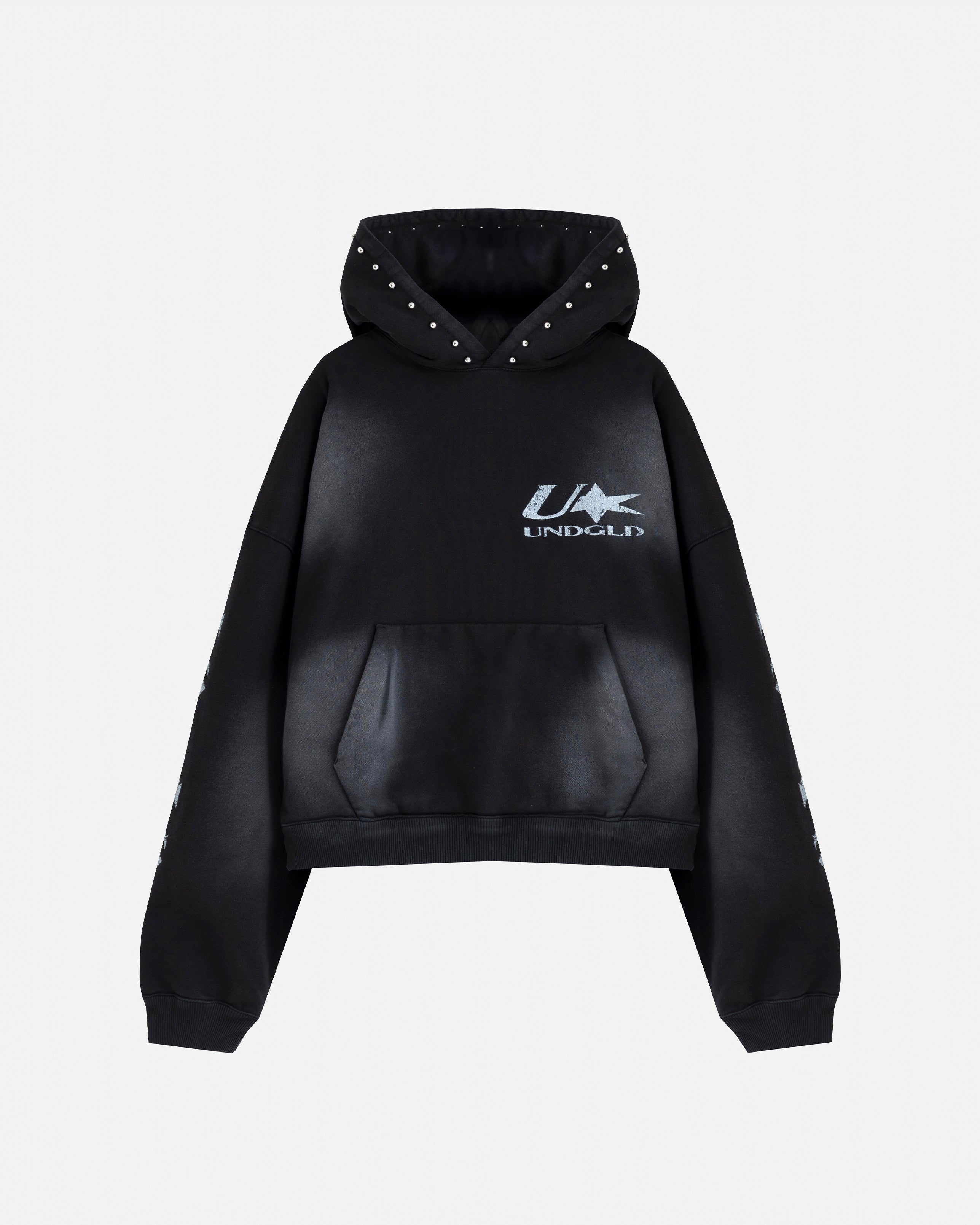 Agnus Dei U Star Boxy Fit Hoodie Smokey Black