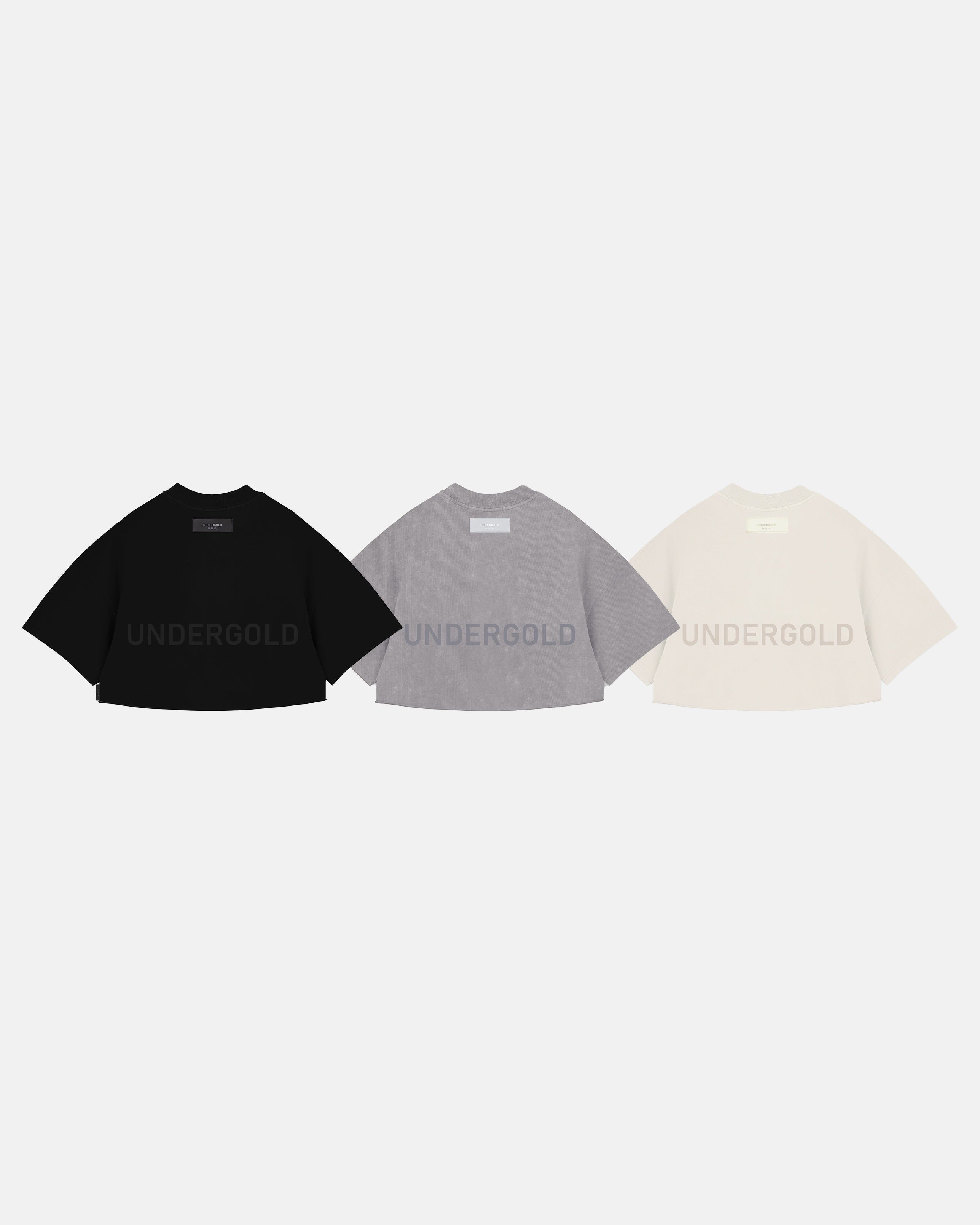 Pack X3 Line Logo Crop Top