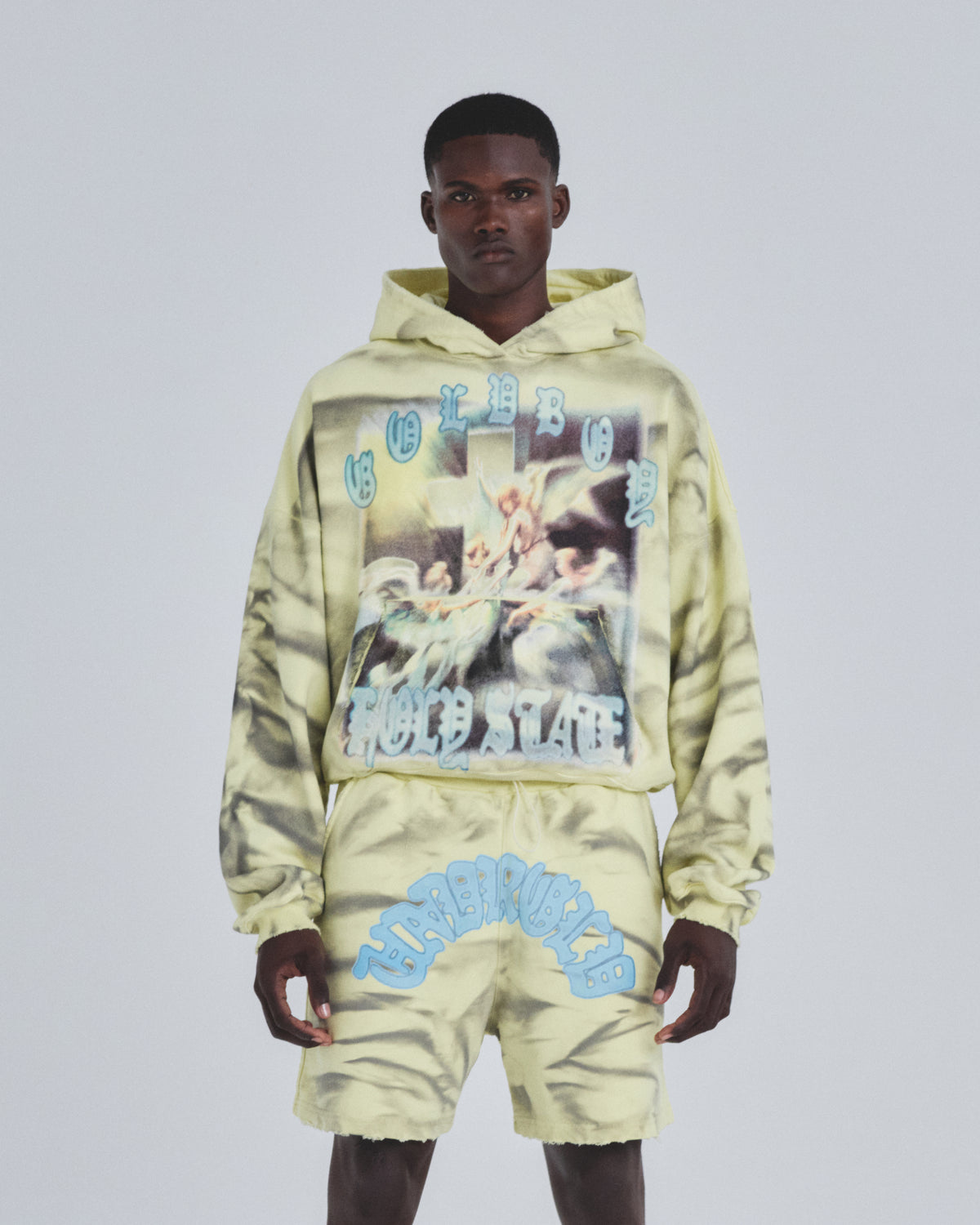 Holy State Divinity Boxy Fit Hoodie Aged Yellow