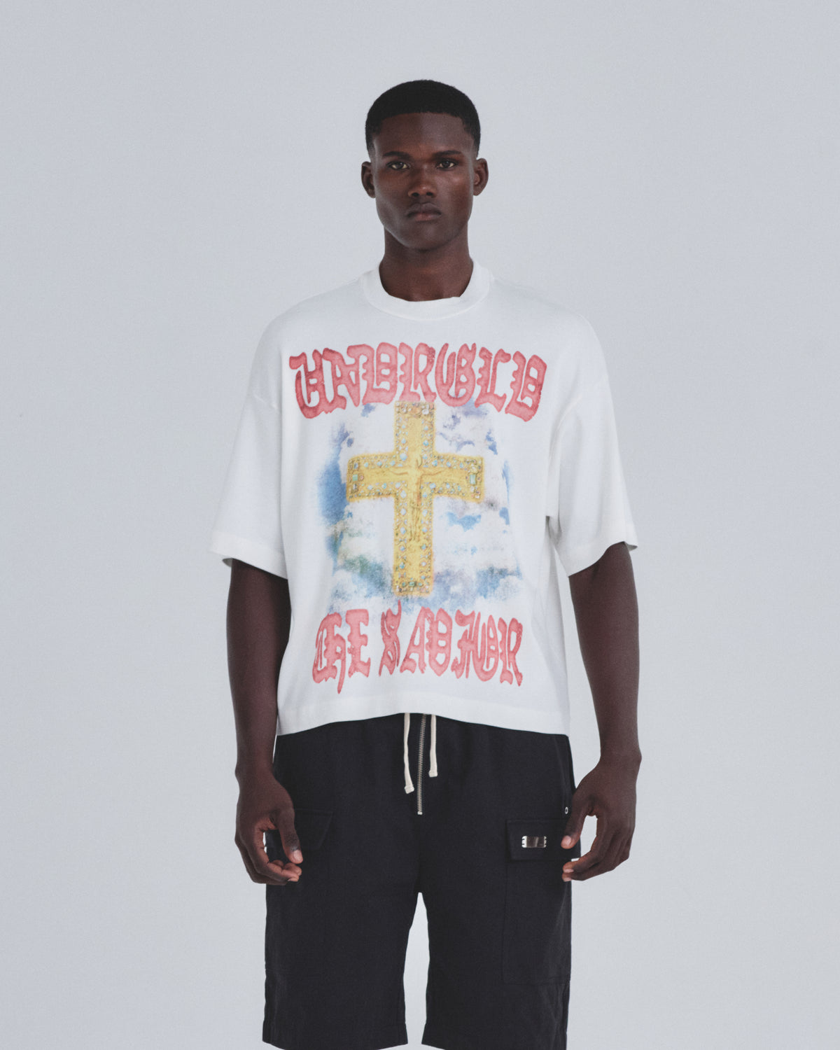 Holy State The Savior Boxy Fit Tshirt White