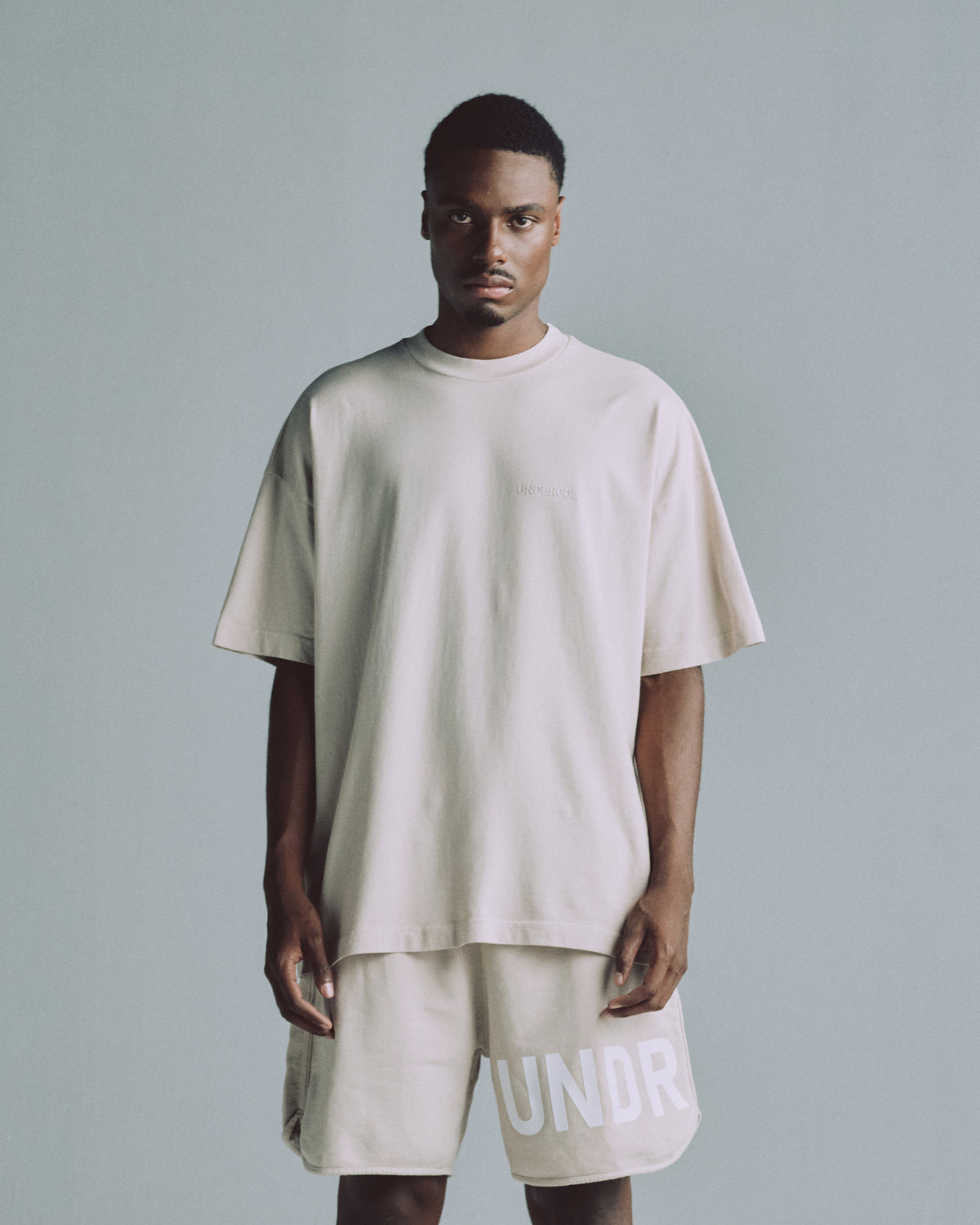 Line Logo Tshirt Cream