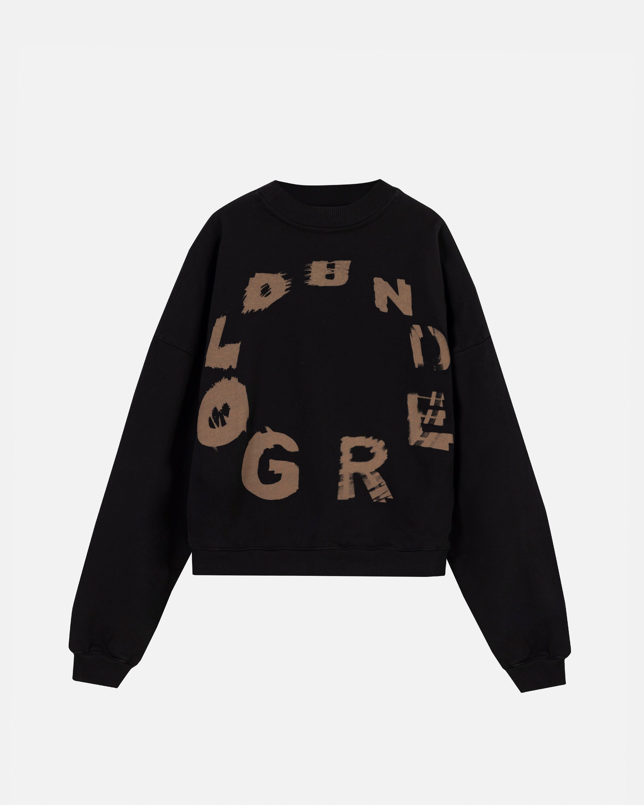 Echoes Tremor Boxy Fit Crewneck Black