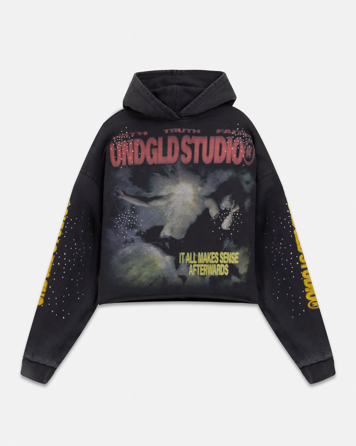Pilgrimage Witness Boxy Fit Hoodie Vintage Black