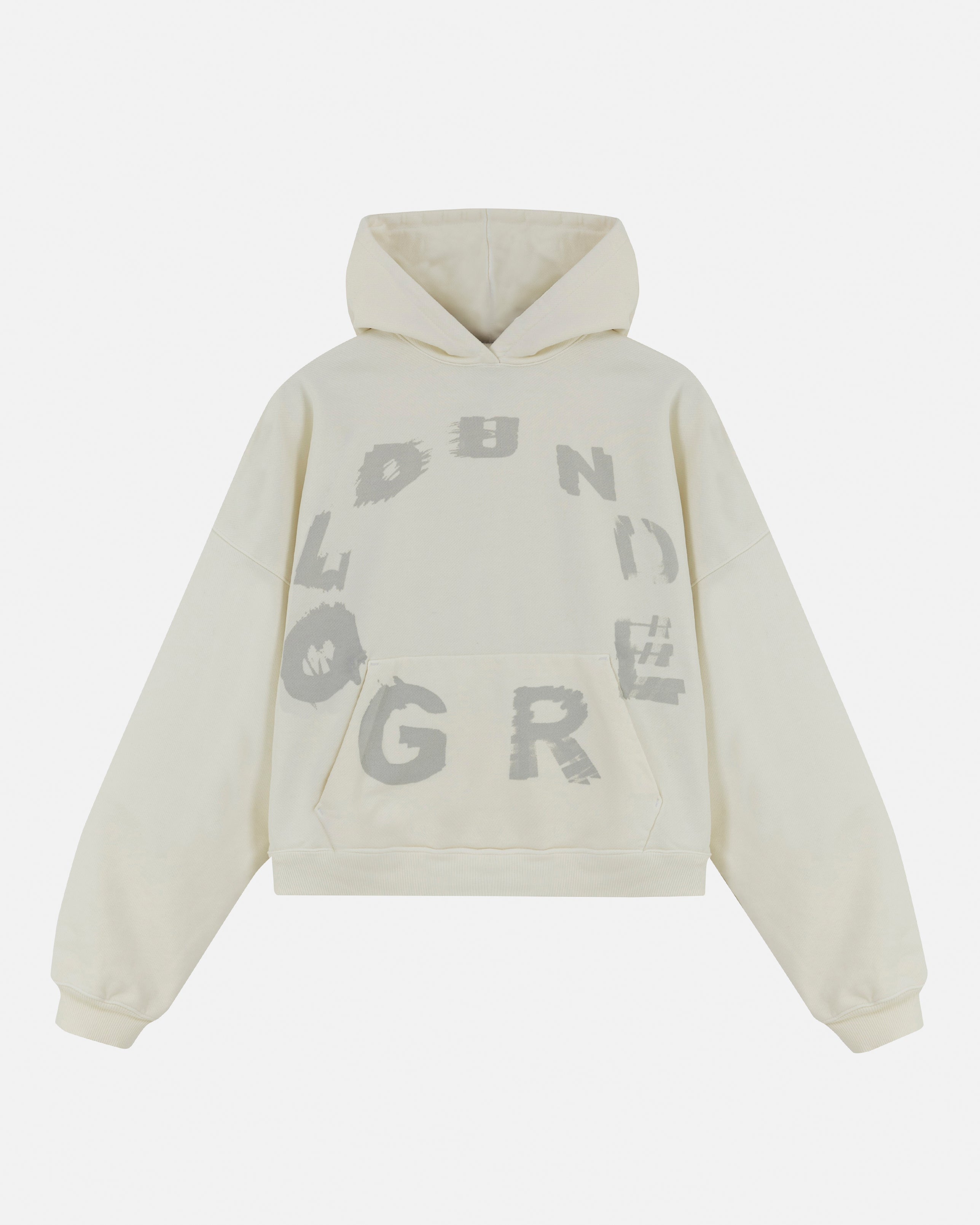 Echoes Tremor Boxy Fit Hoodie White
