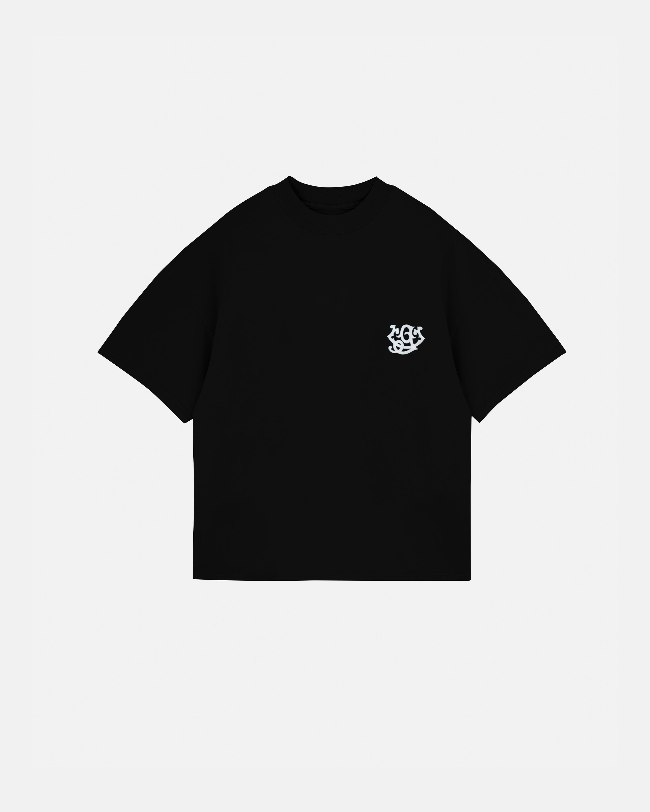 The Path Monogram Boxy Fit Tshirt Black
