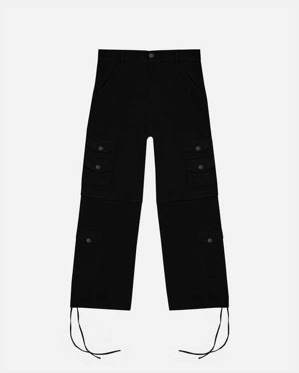 Riviera Wide Cargo Pants Black