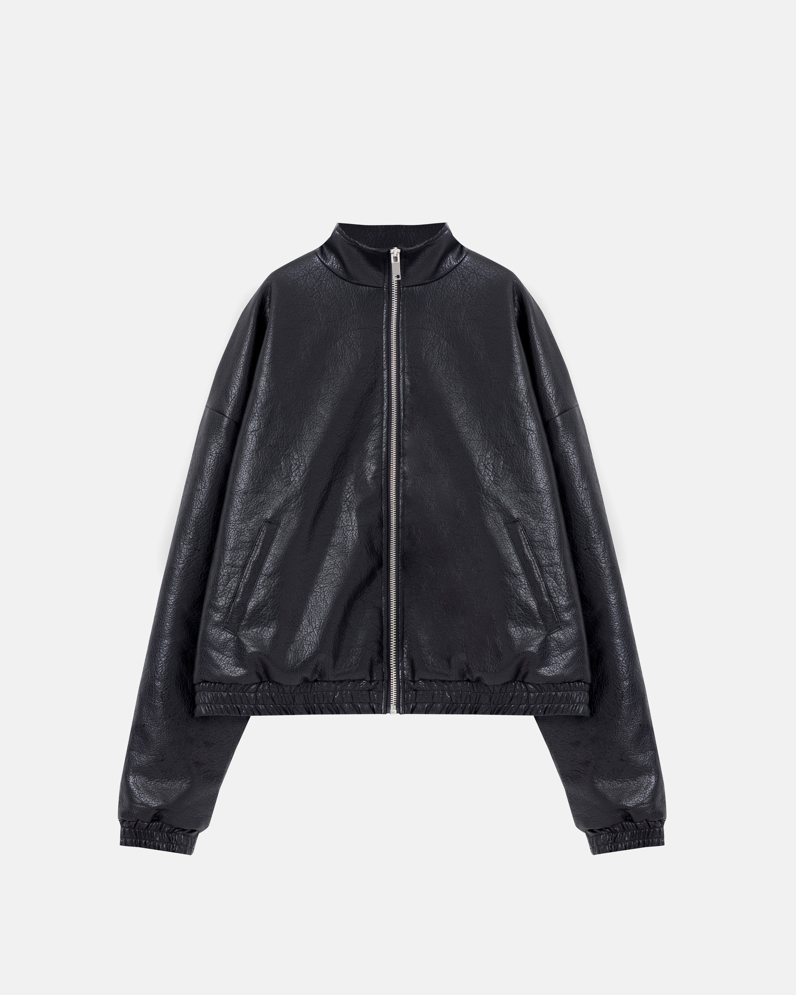 Basics UNDGLD Elastic-hem Bomber Jacket Black
