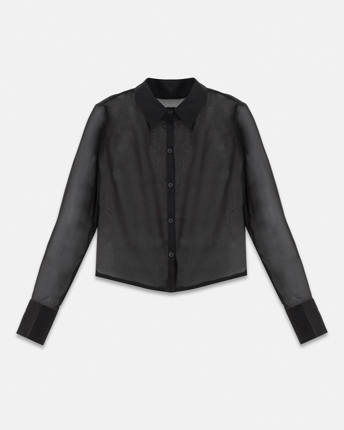 W Basics Transparent Shirt Black
