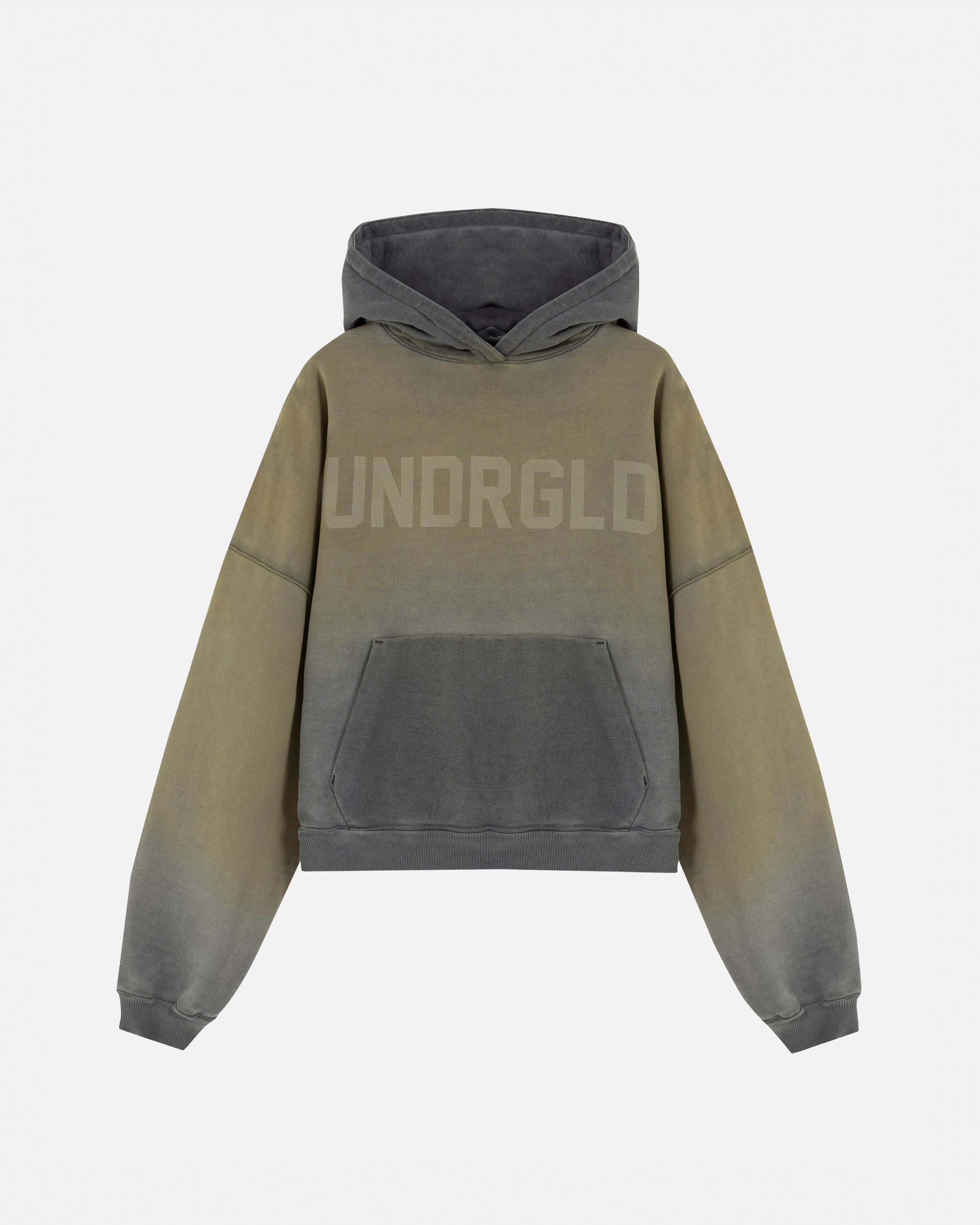 Echoes UNDRGLD Boxy Fit Hoodie Faded Olive