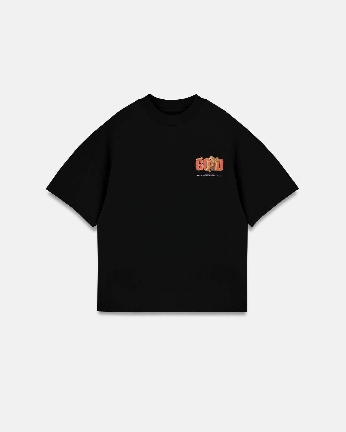 Revelation Gold Boxy Fit Tshirt Black