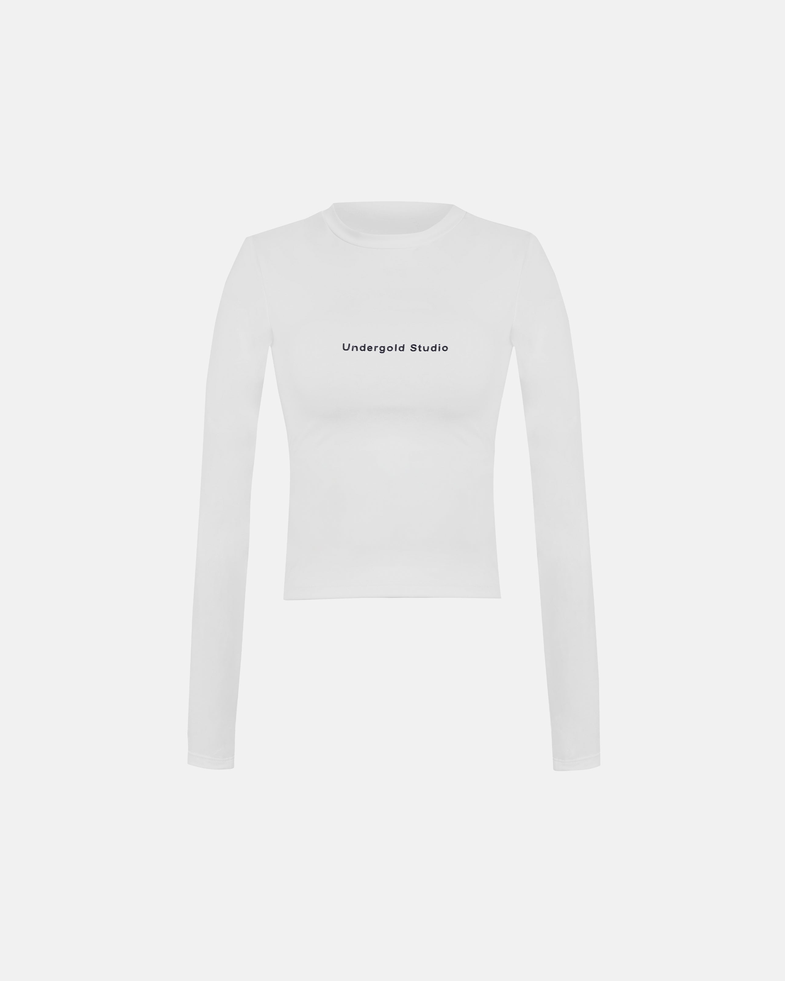 W Basics Undergold Studio Ultra Slim Long Sleeve Tee White