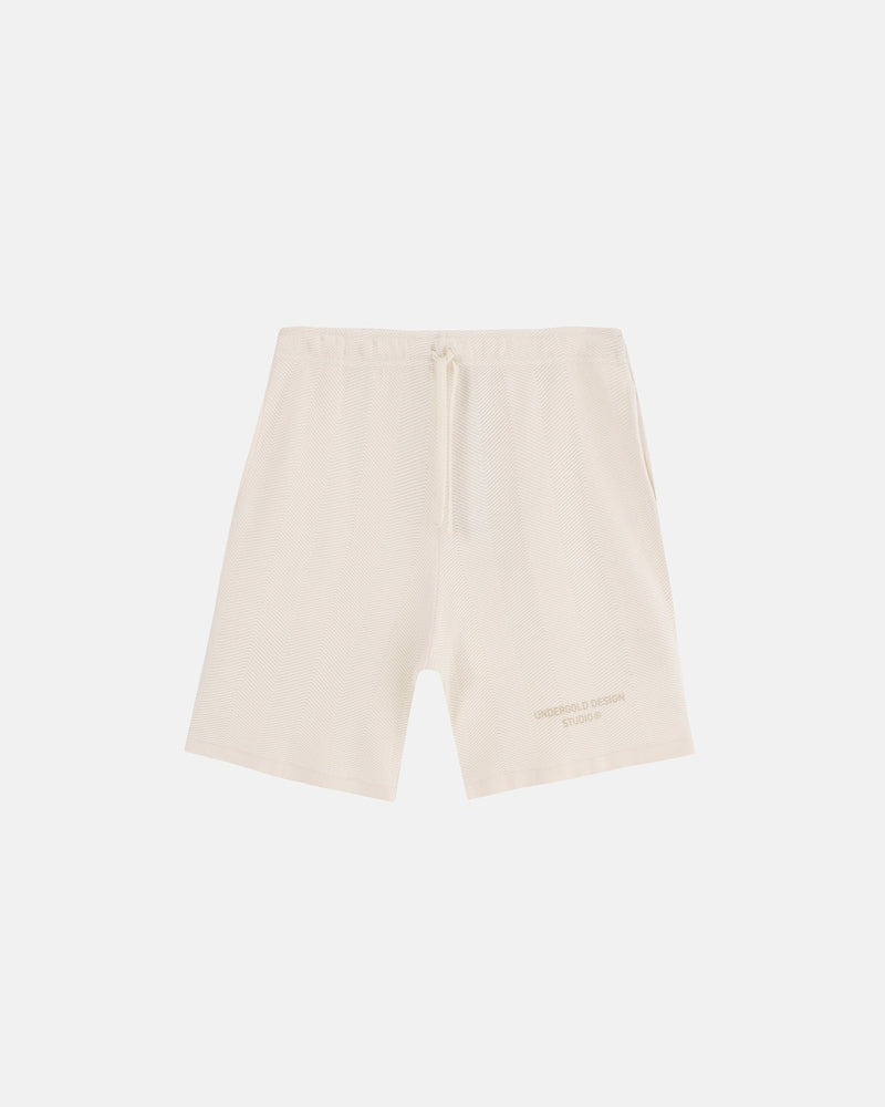 Basics Herringbone Knit Short Cream