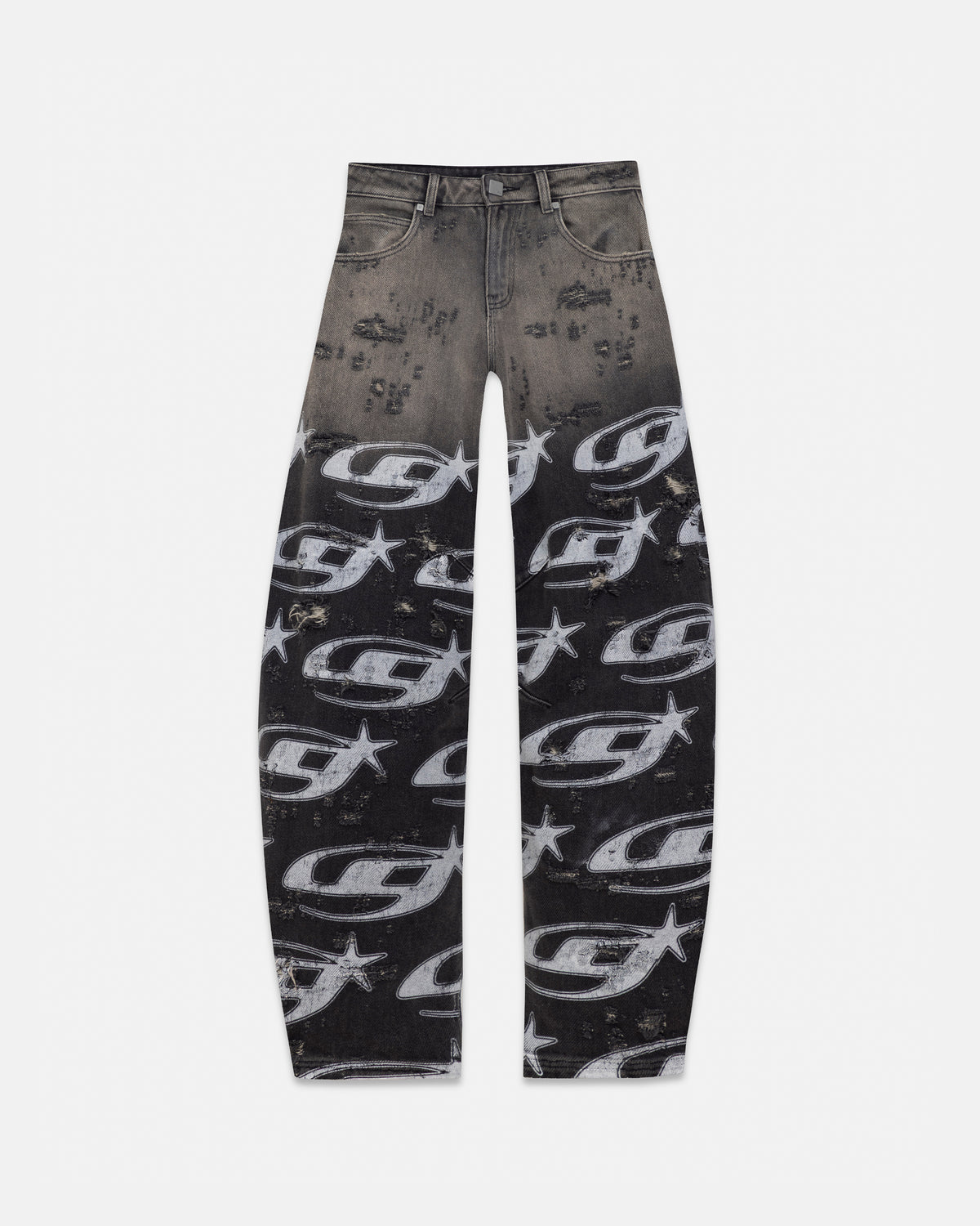 W Act 1 UG Star Ankle Focus Jean Washed Gray