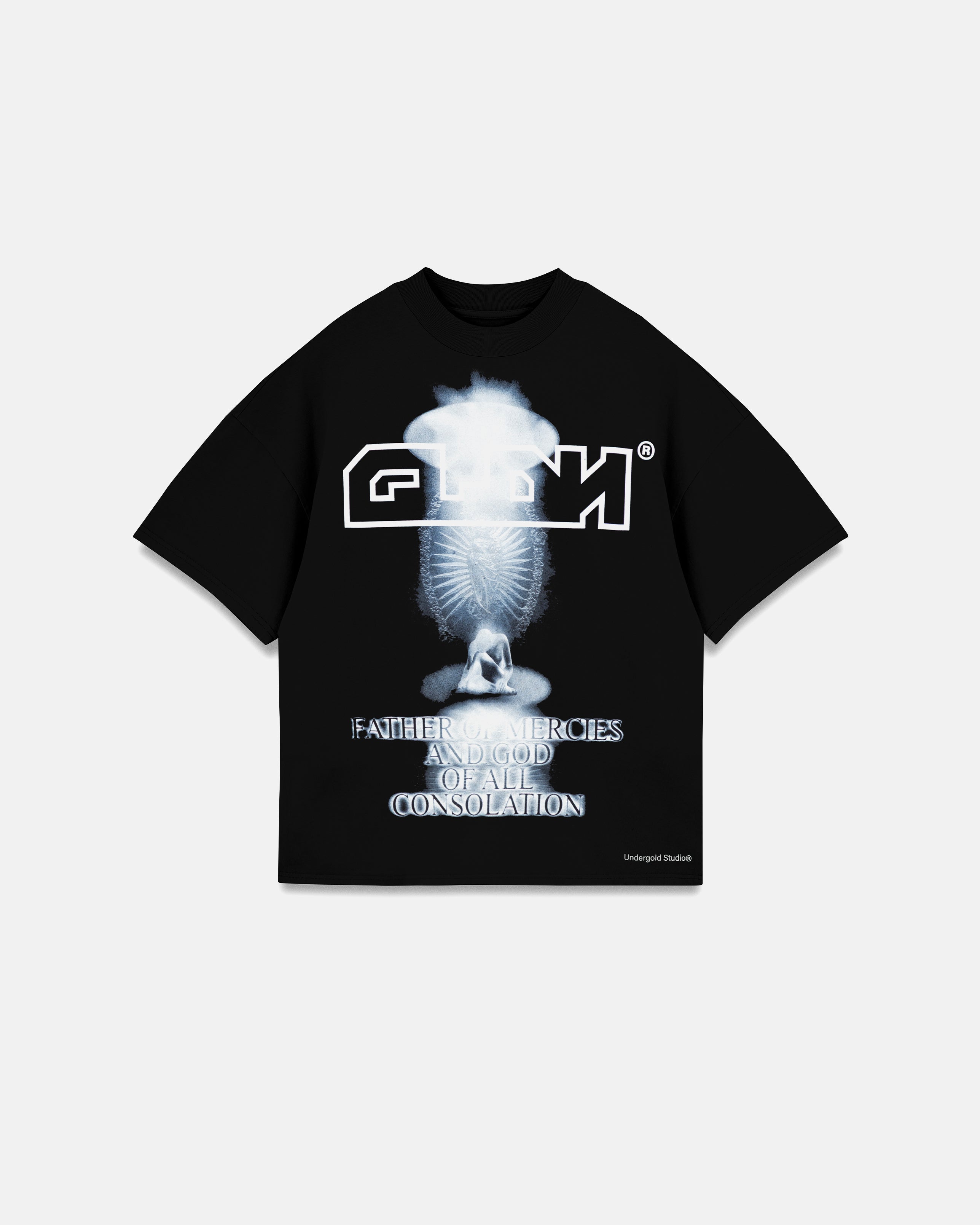 Spring Consolation Boxy Fit Tshirt Black