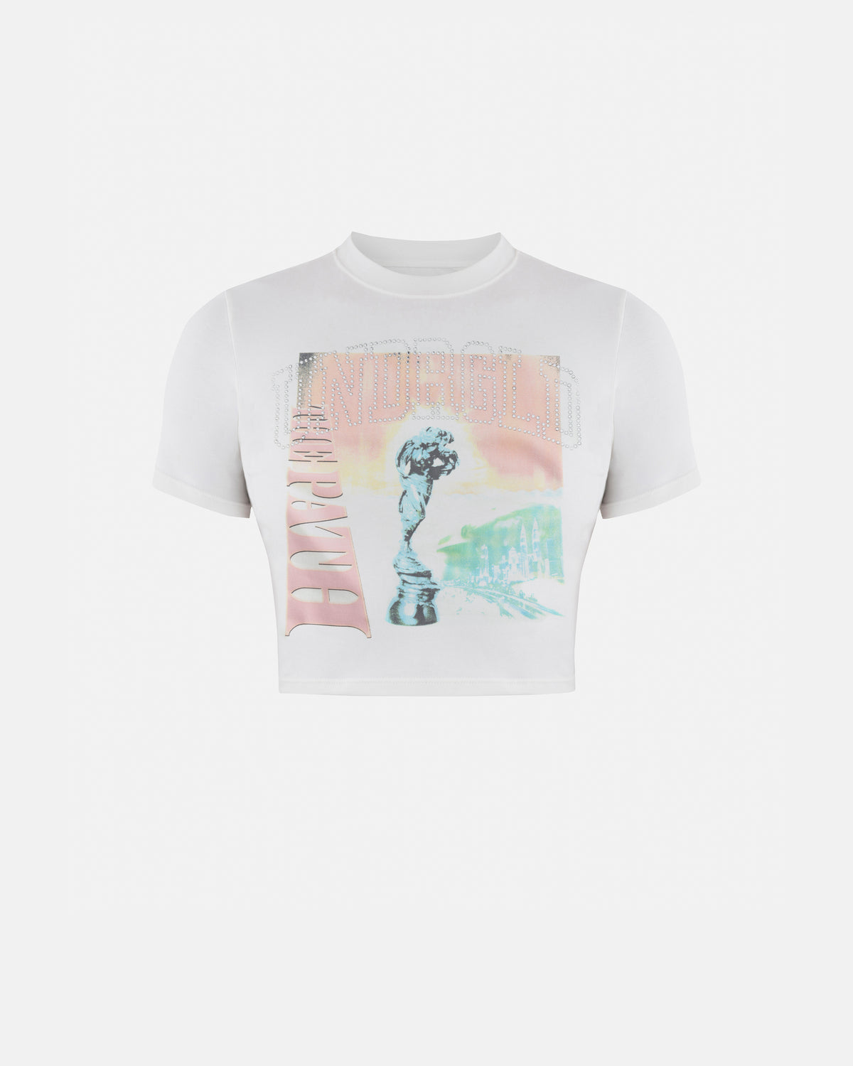 The Path Dawn Baby Tee White