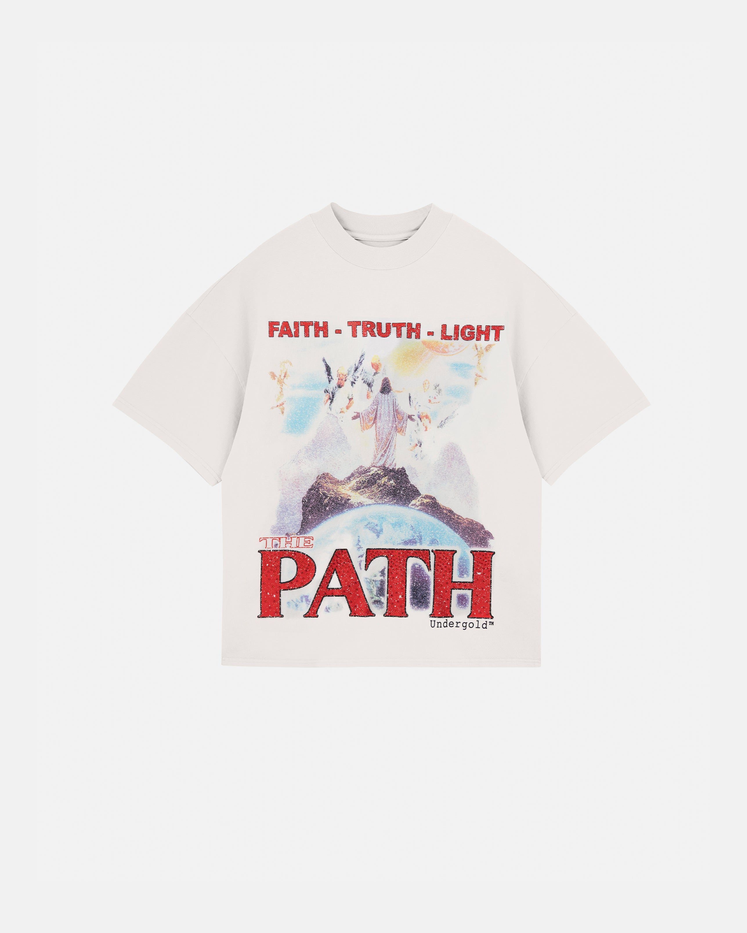 The Path Summit Boxy Fit T-shirt White