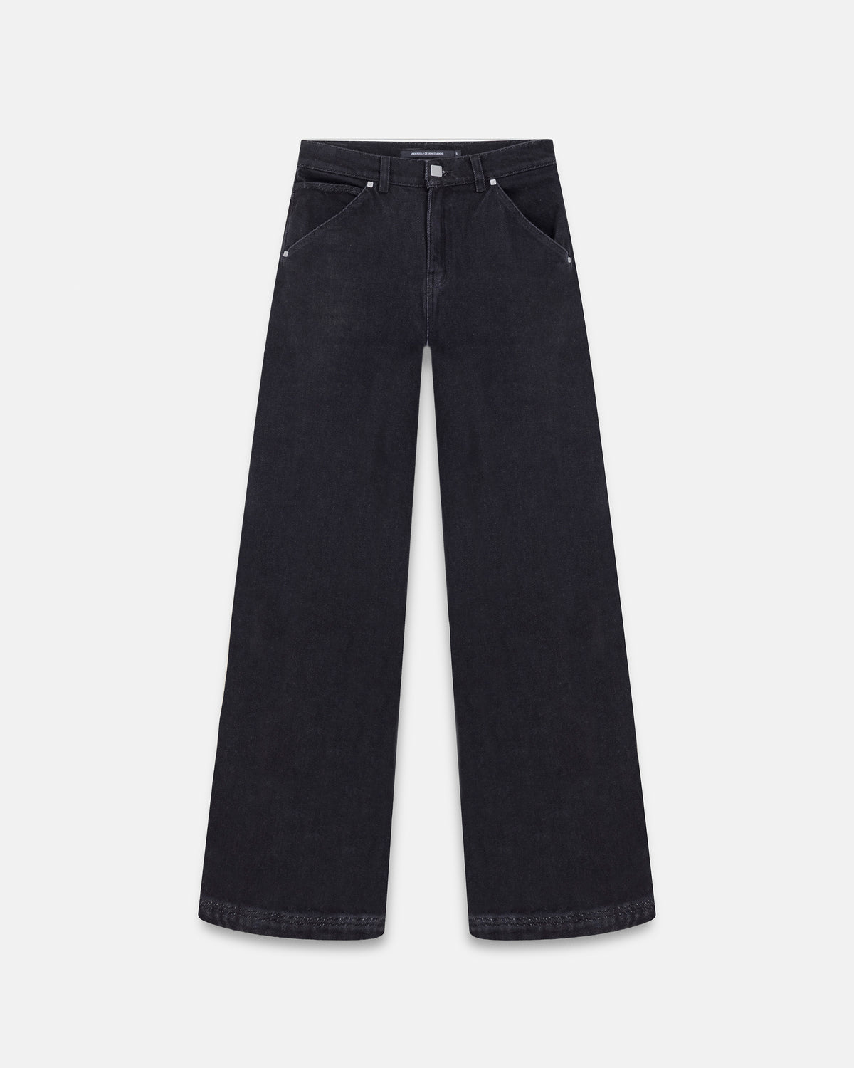 Basics Rhinestone UNDGLD Wide Jean Black